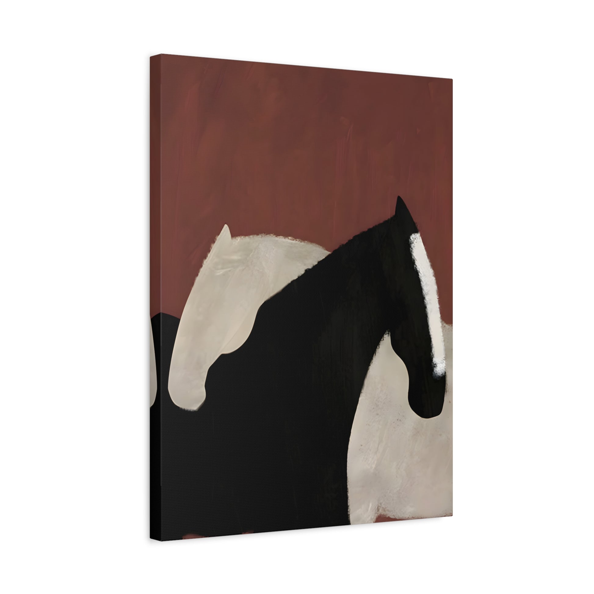 Minimalist Horse Animal Canvas Prints - Abstract Horses Wall Art