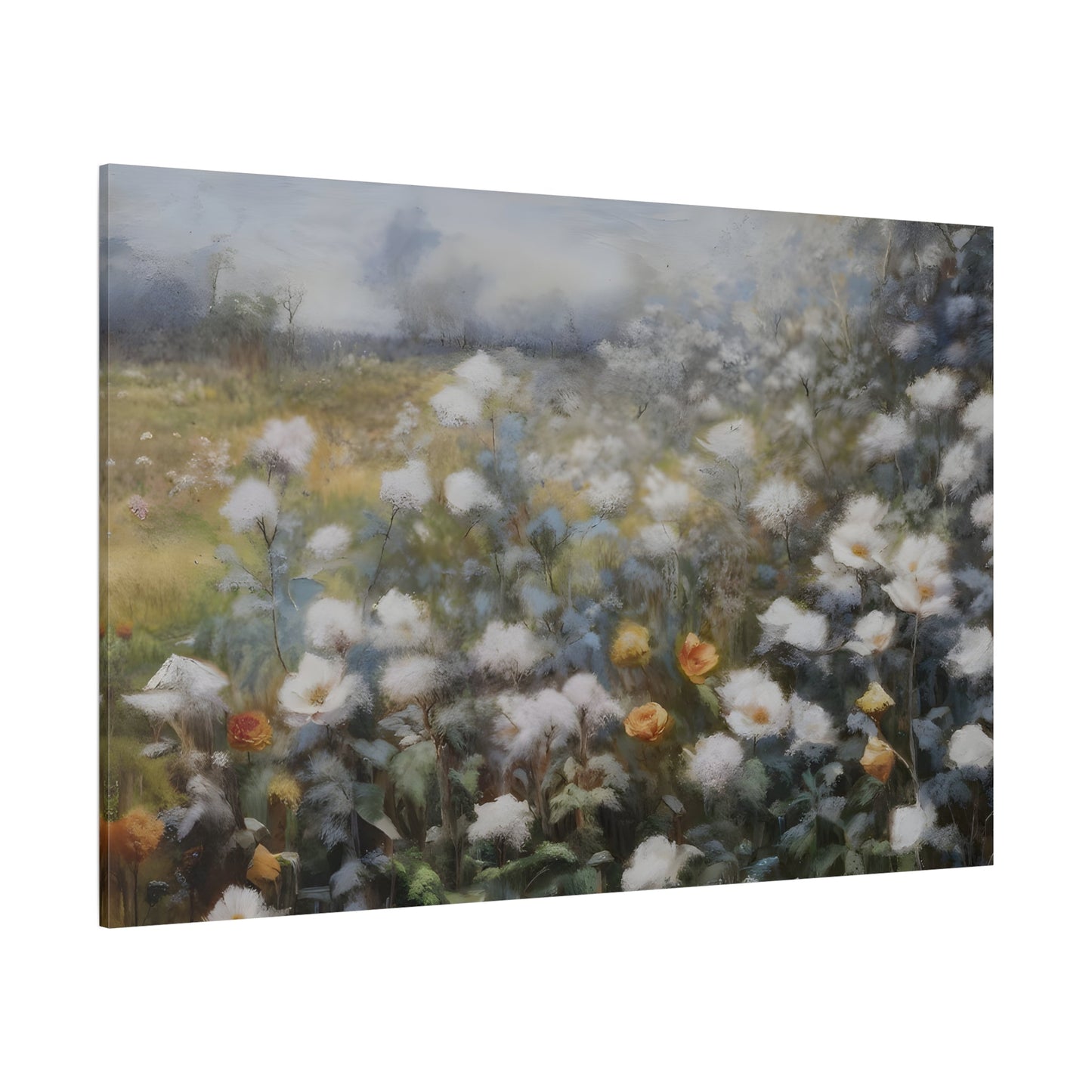 Minimalist Nature Canvas Wildflower Gallery Wall Art Print