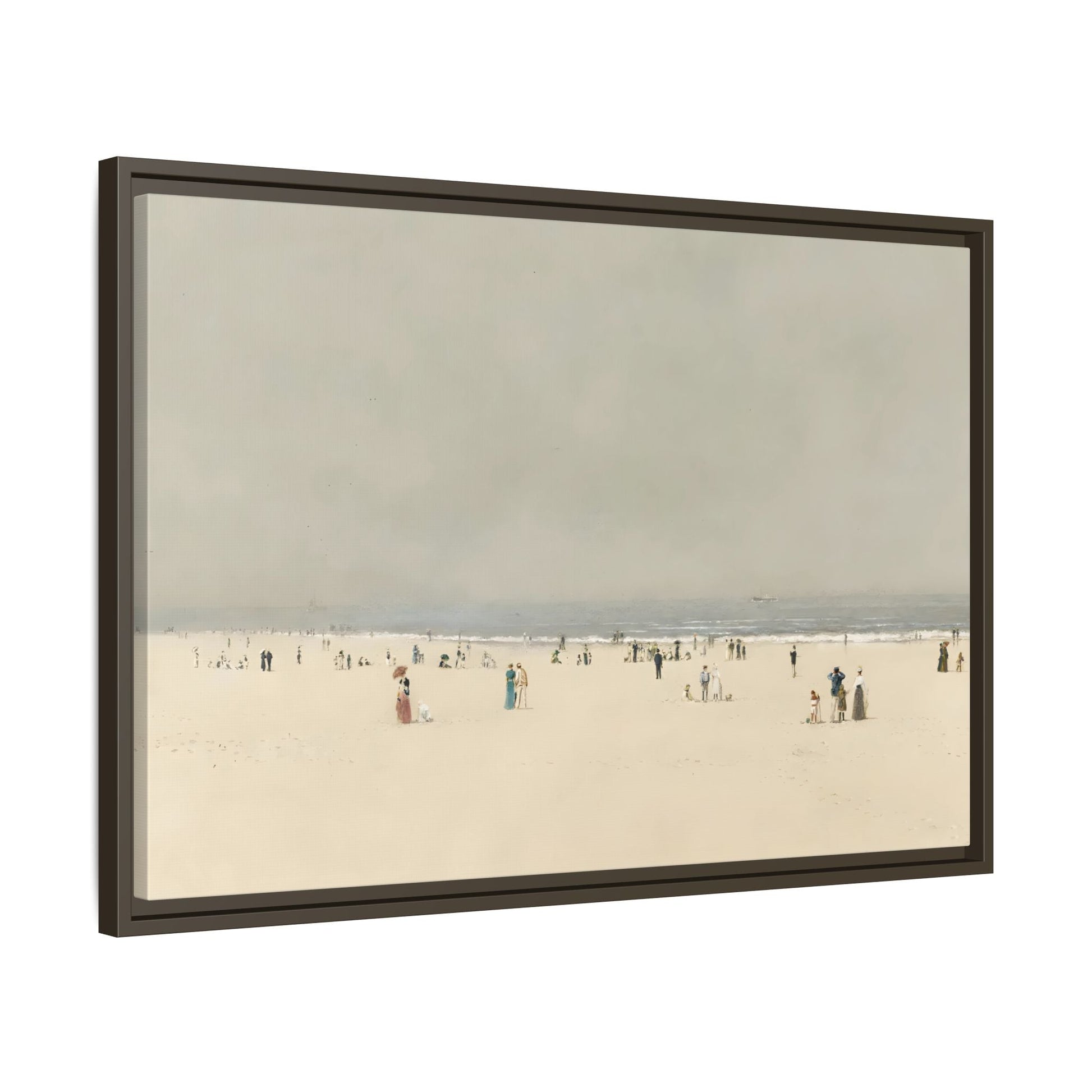 Minimalist Sand Sea Canvas, Summer Phantasy Vintage Beach Wall Art Prints