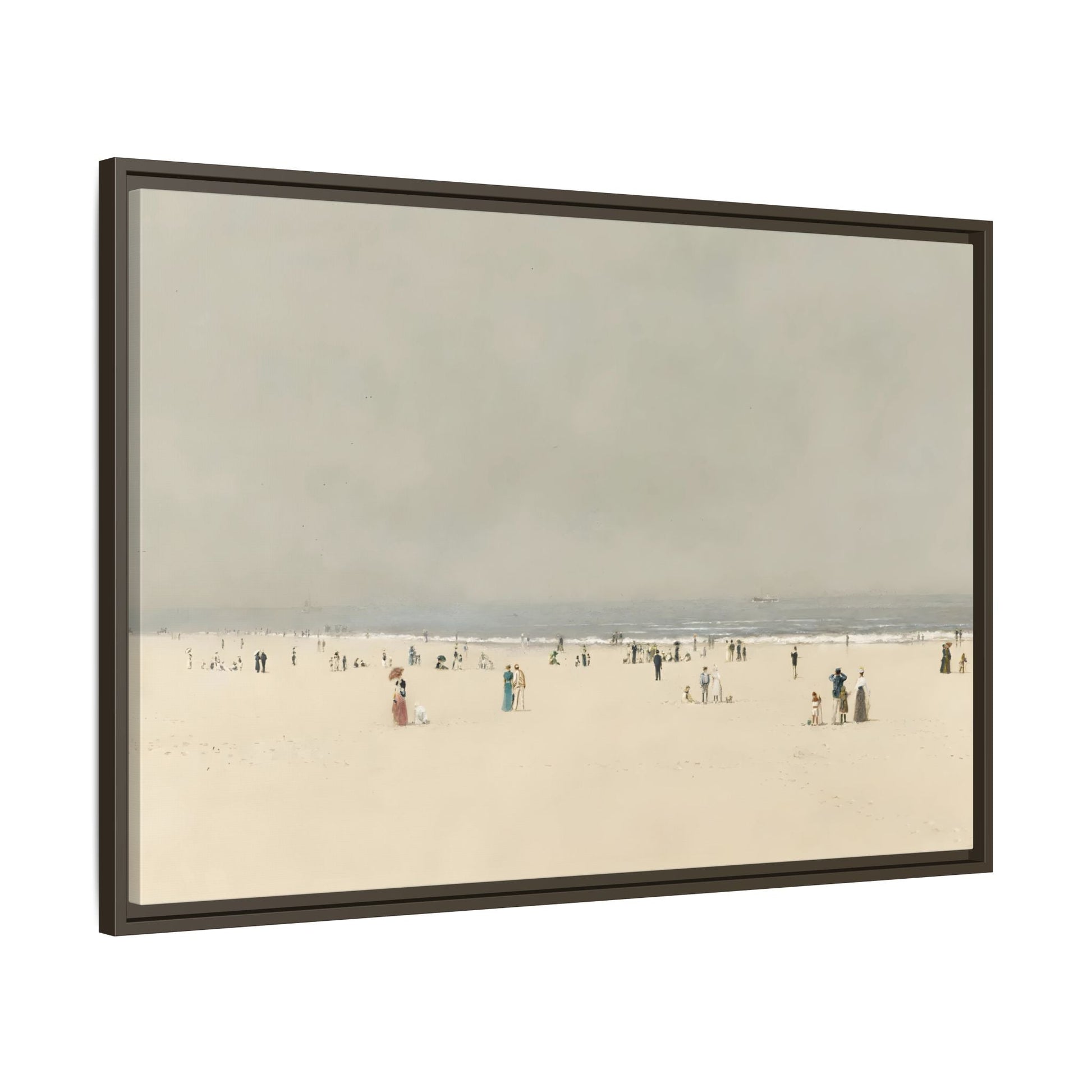 Minimalist Sand Sea Canvas, Summer Phantasy Vintage Beach Wall Art Prints