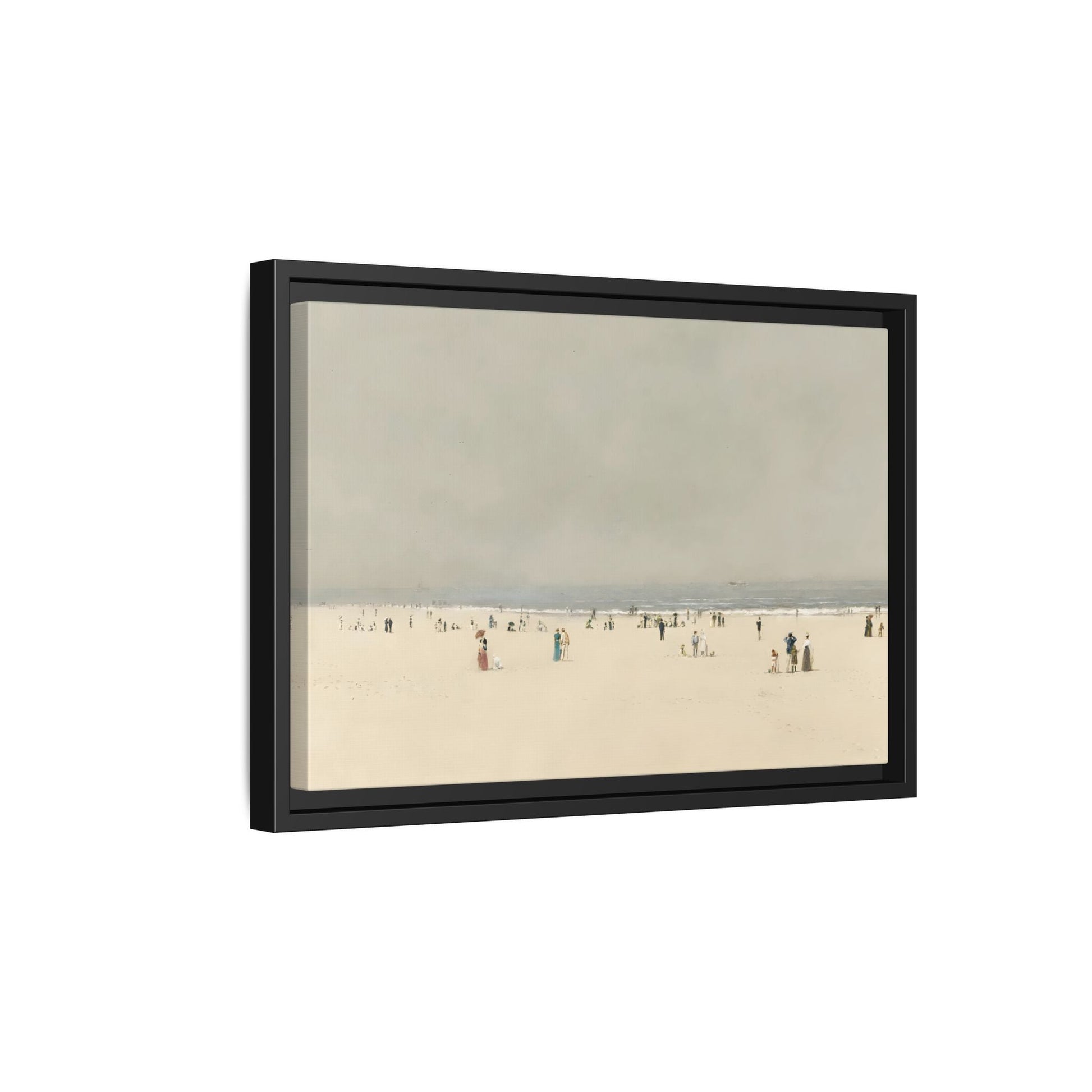 Minimalist Sand Sea Canvas, Summer Phantasy Vintage Beach Wall Art Prints
