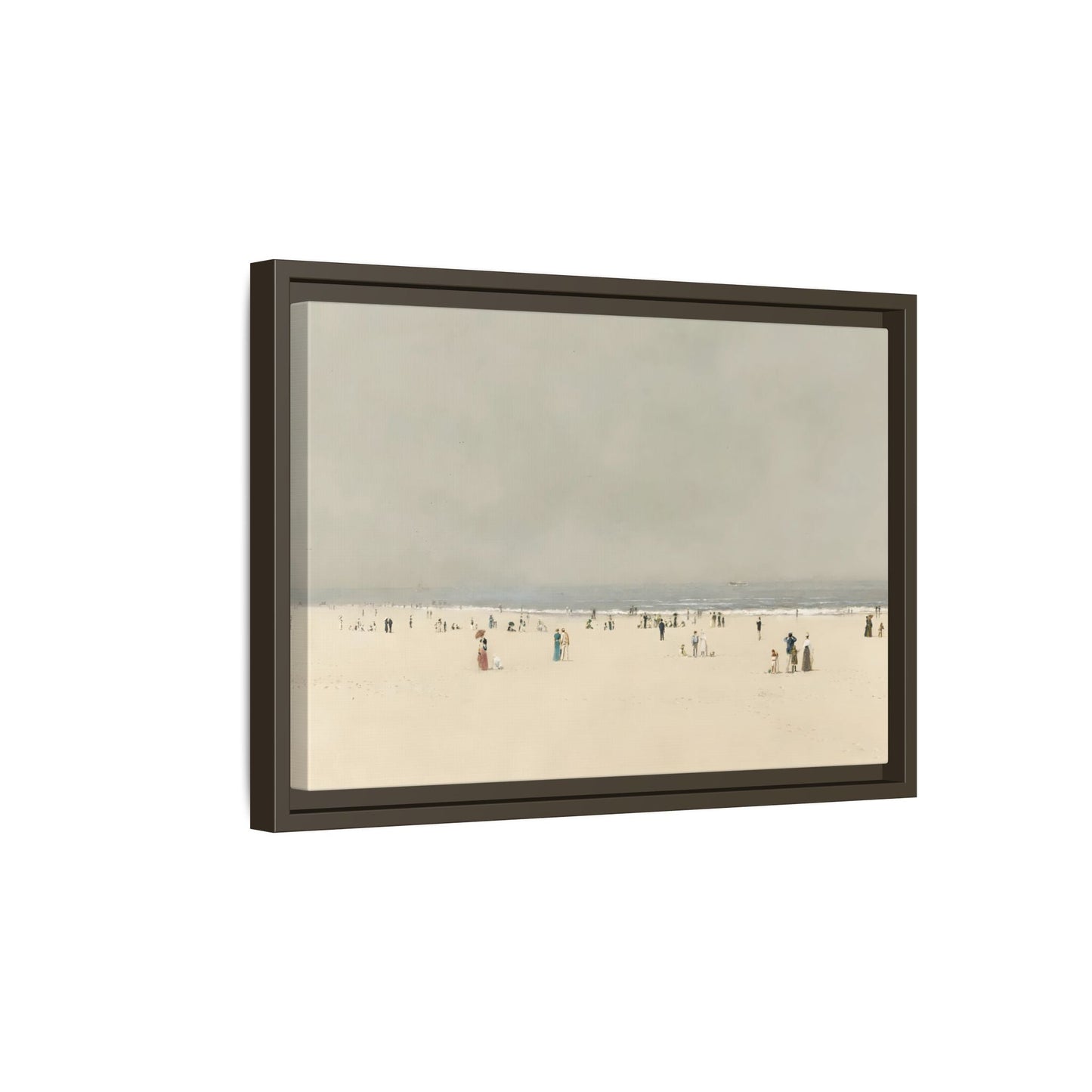 Minimalist Sand Sea Canvas, Summer Phantasy Vintage Beach Wall Art Prints