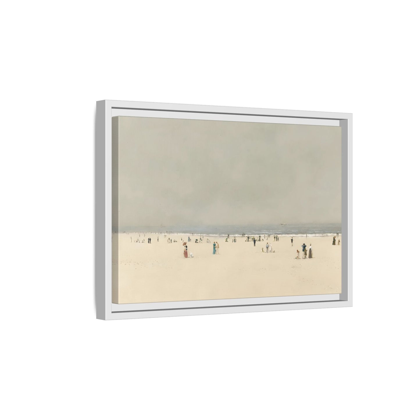 Minimalist Sand Sea Canvas, Summer Phantasy Vintage Beach Wall Art Prints