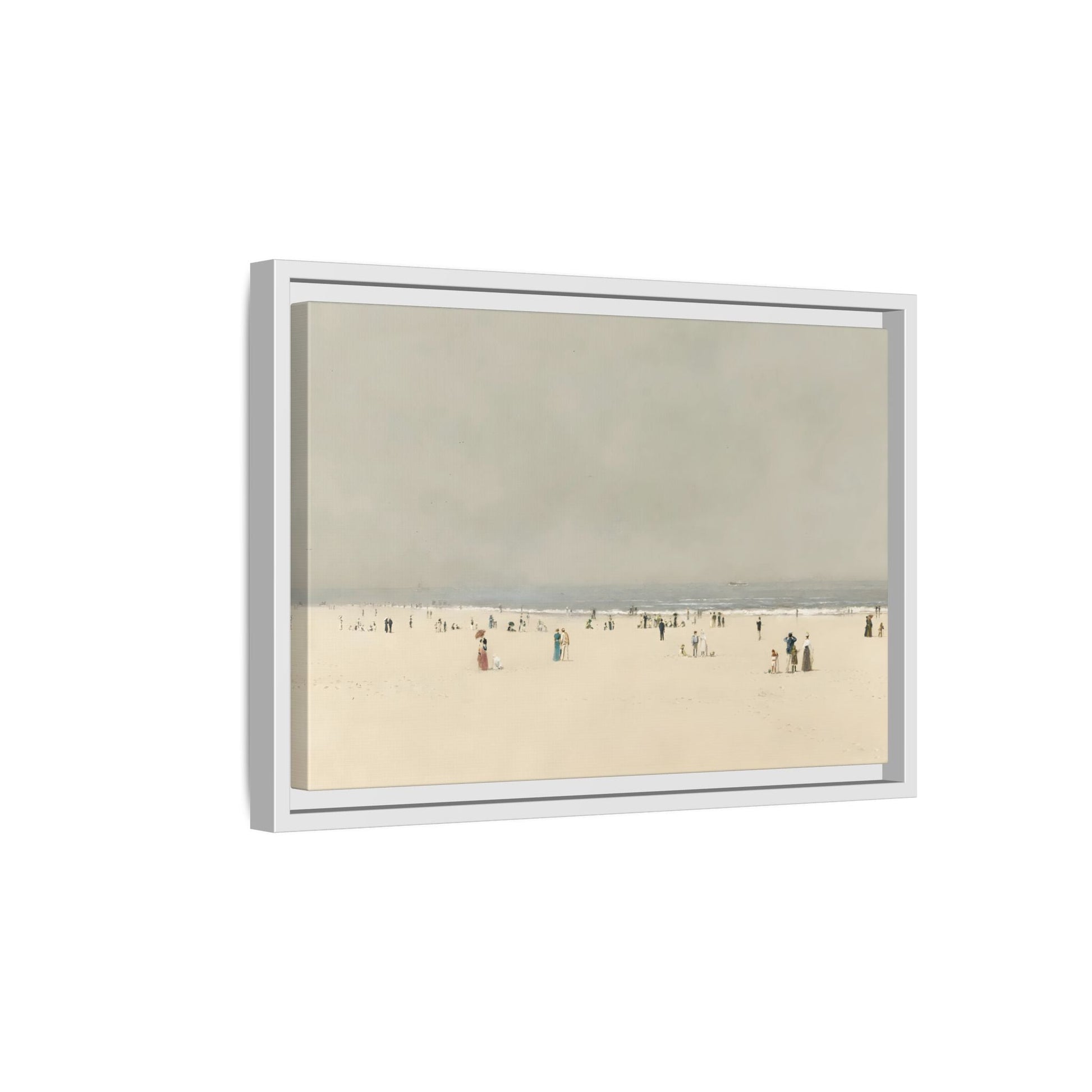 Minimalist Sand Sea Canvas, Summer Phantasy Vintage Beach Wall Art Prints