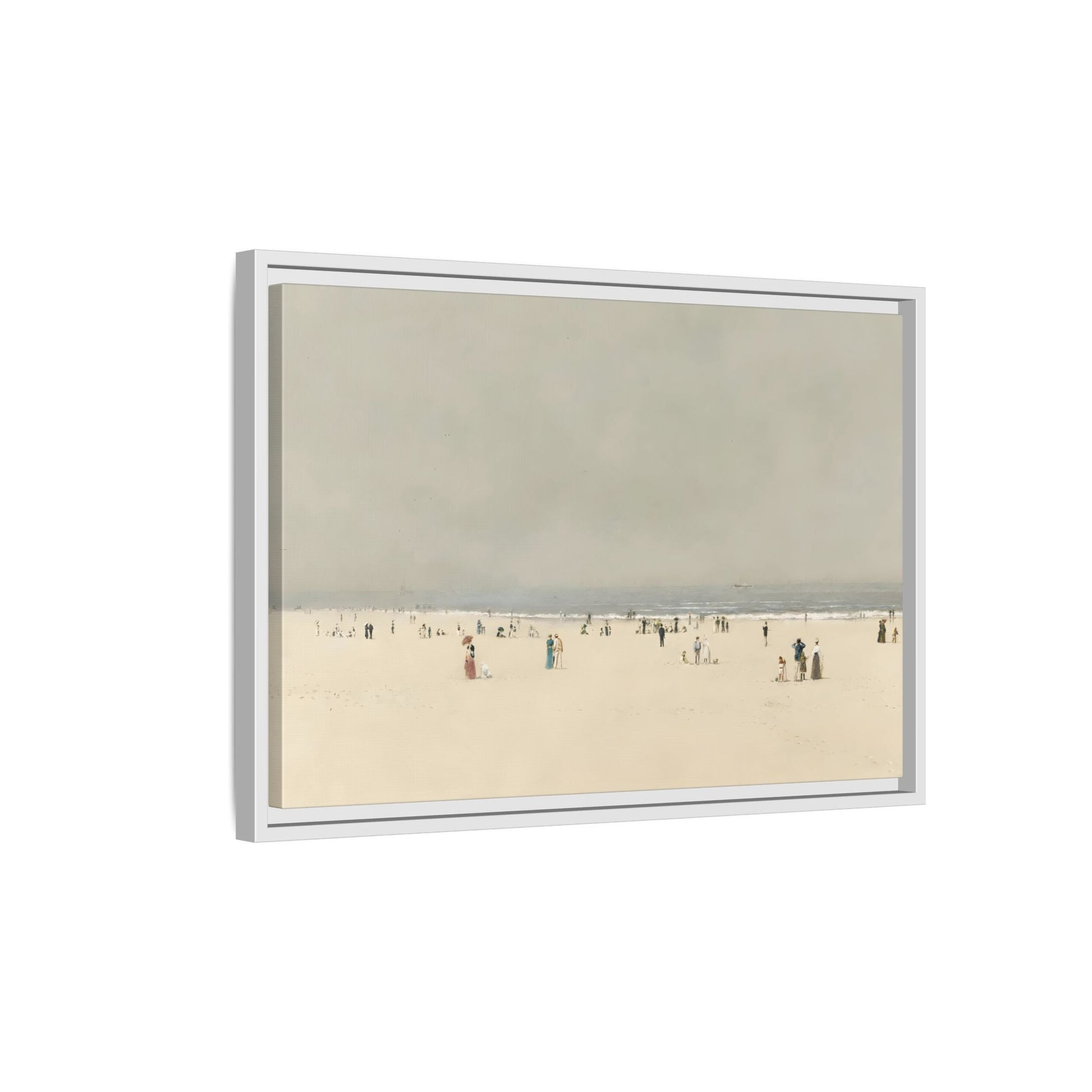 Minimalist Sand Sea Canvas, Summer Phantasy Vintage Beach Wall Art Prints