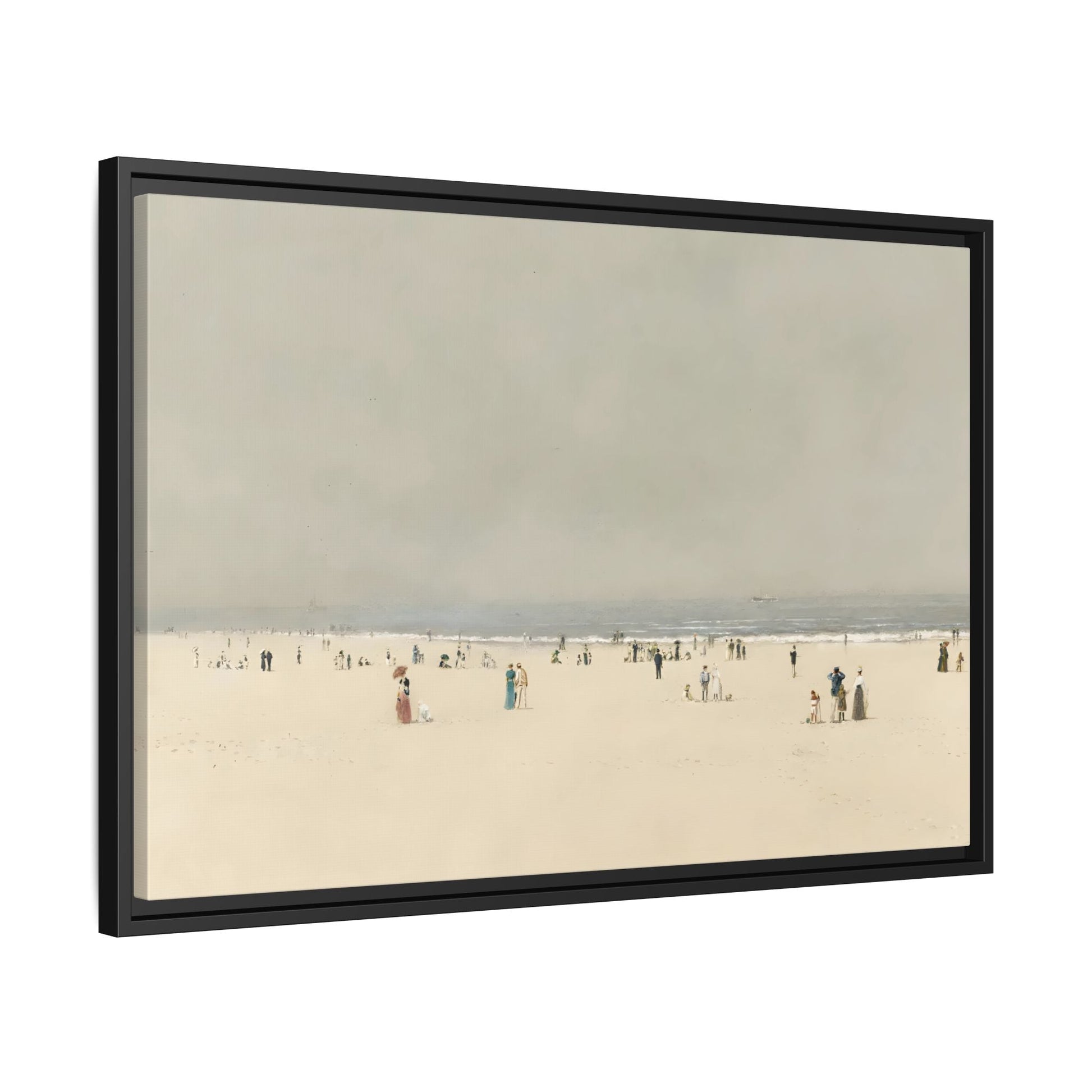 Minimalist Sand Sea Canvas, Summer Phantasy Vintage Beach Wall Art Prints