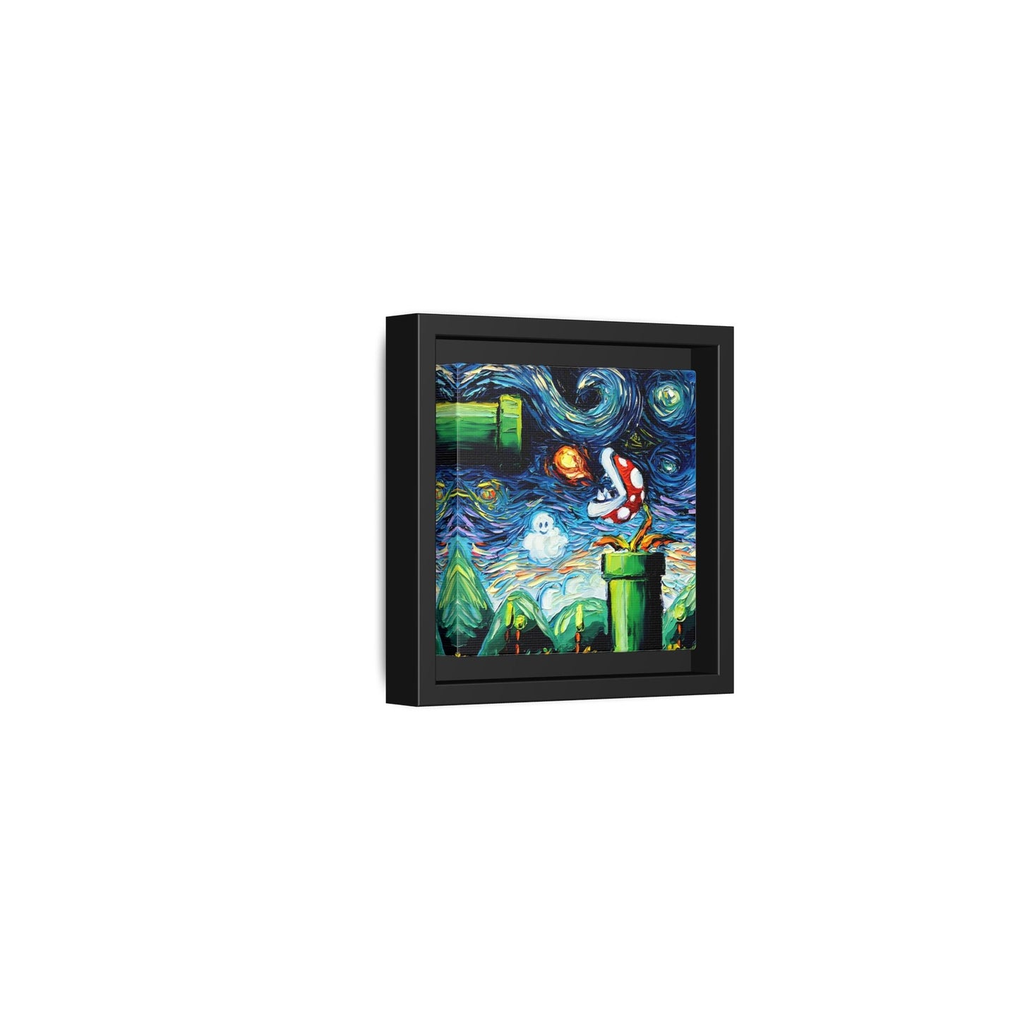 Modern Framed Abstract Starry Night Canvas Wall Art Prints