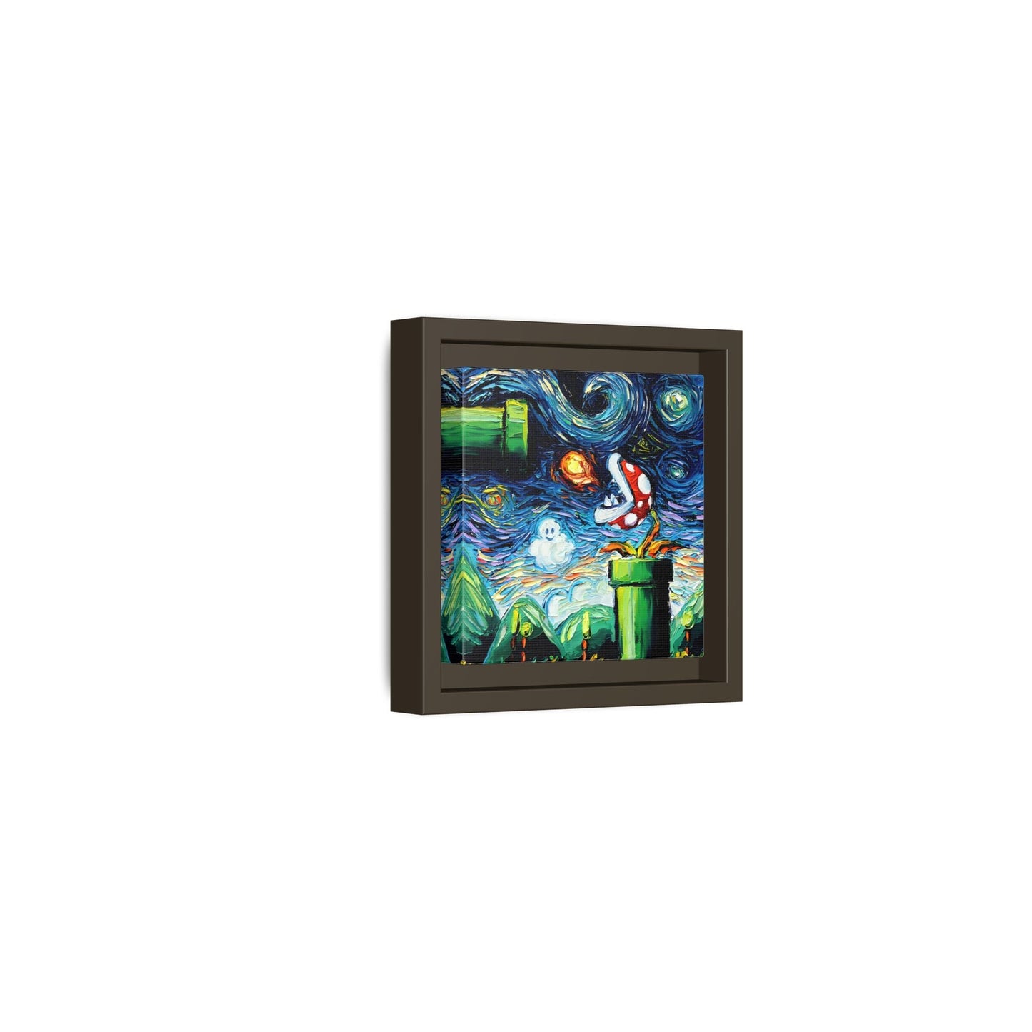 Modern Framed Abstract Starry Night Canvas Wall Art Prints