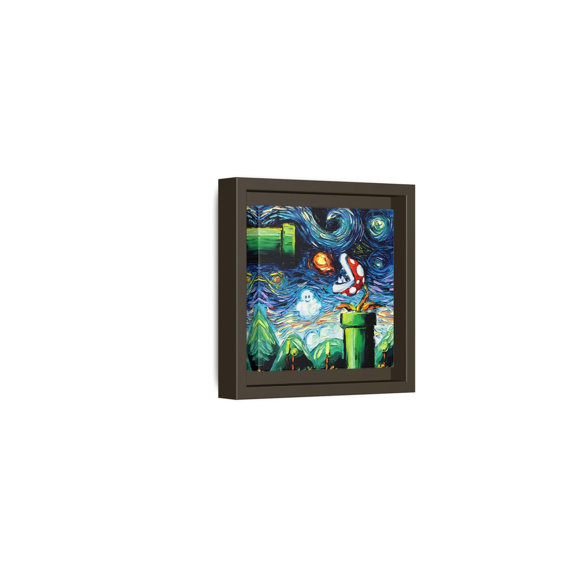 Modern Framed Abstract Starry Night Canvas Wall Art Prints