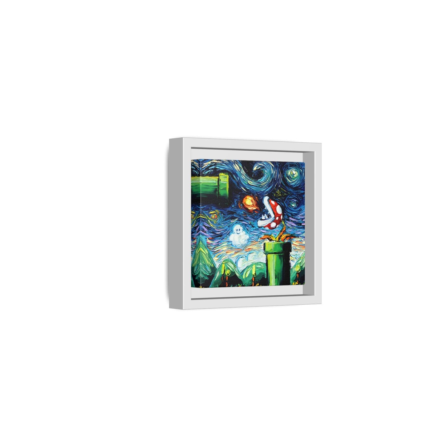 Modern Framed Abstract Starry Night Canvas Wall Art Prints