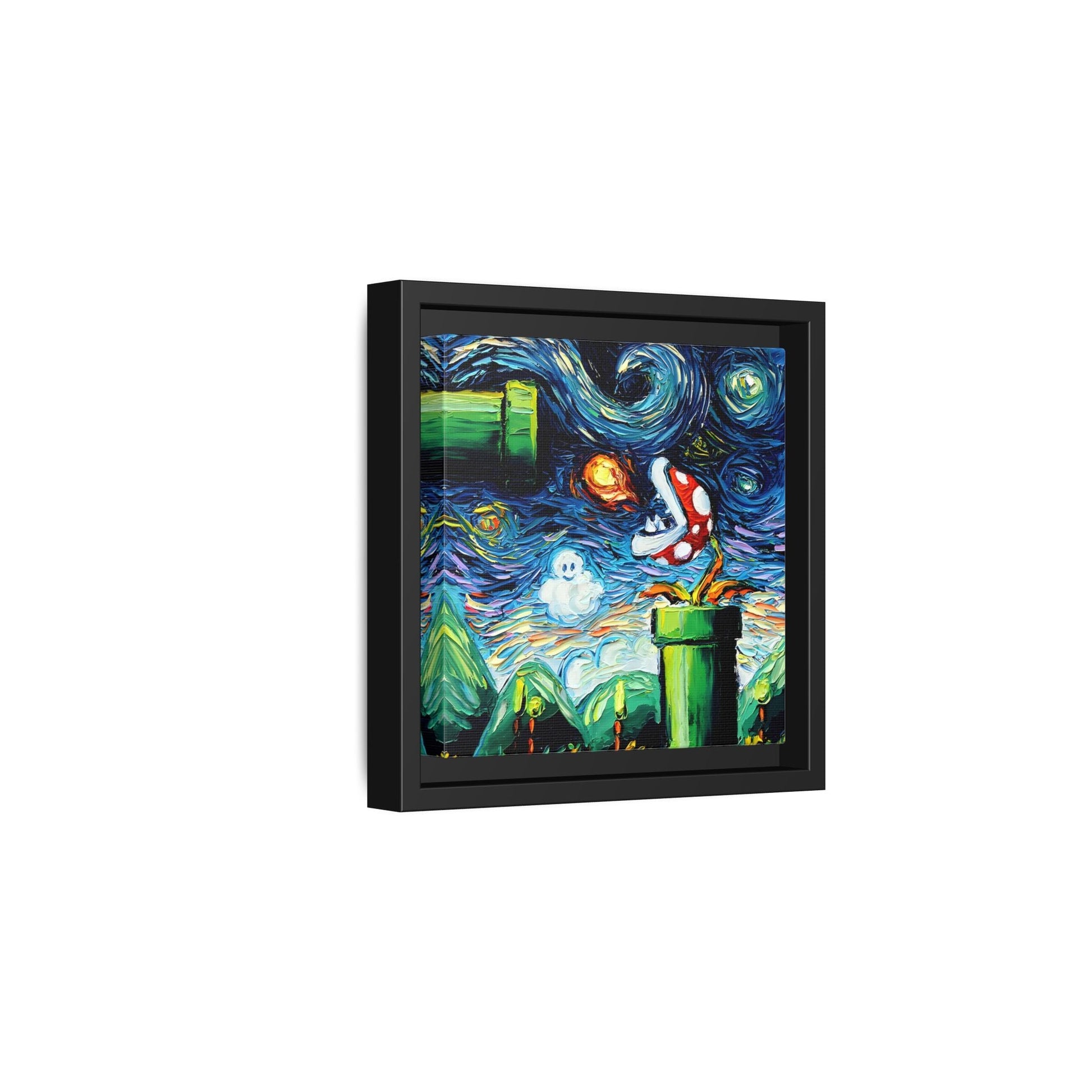 Modern Framed Abstract Starry Night Canvas Wall Art Prints
