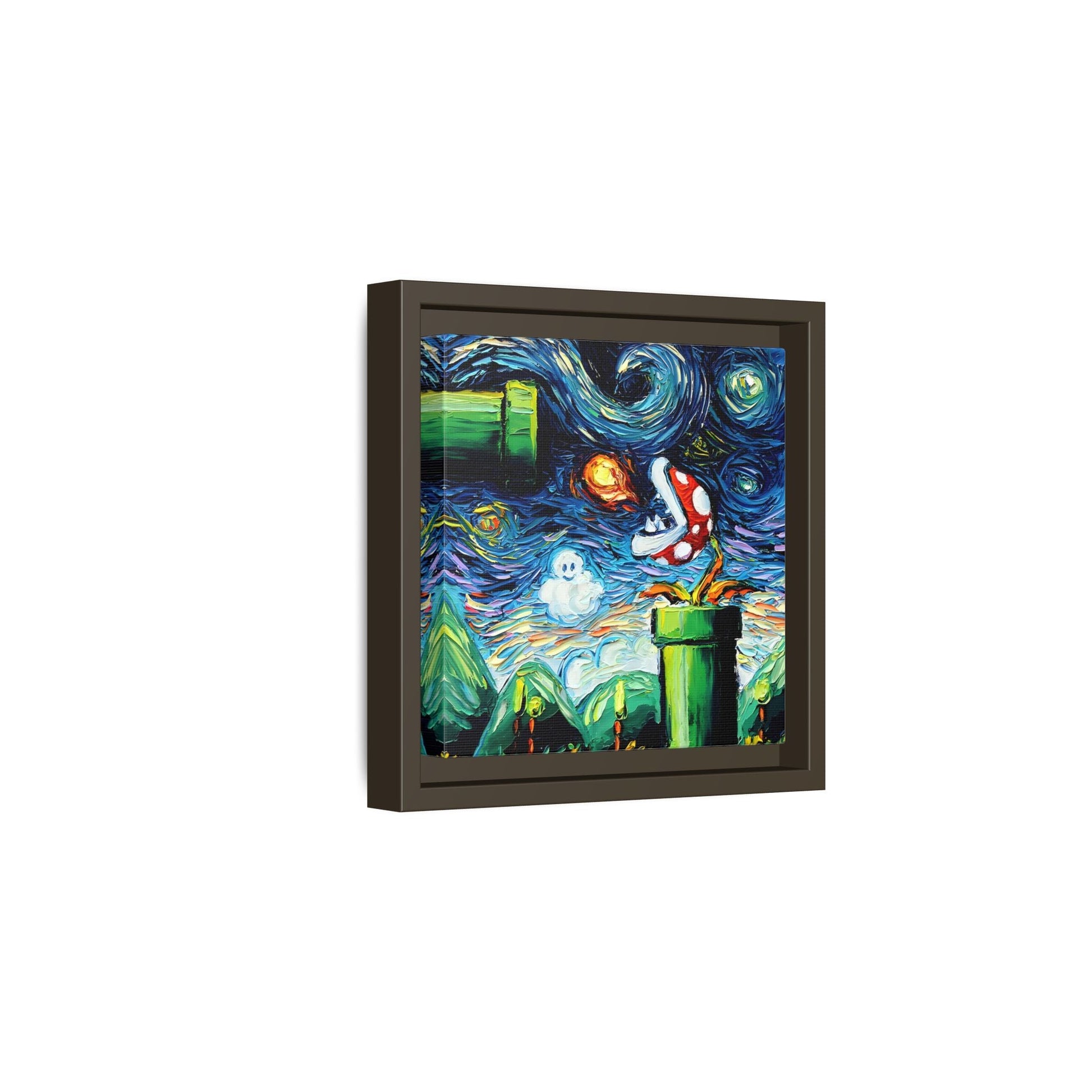 Modern Framed Abstract Starry Night Canvas Wall Art Prints
