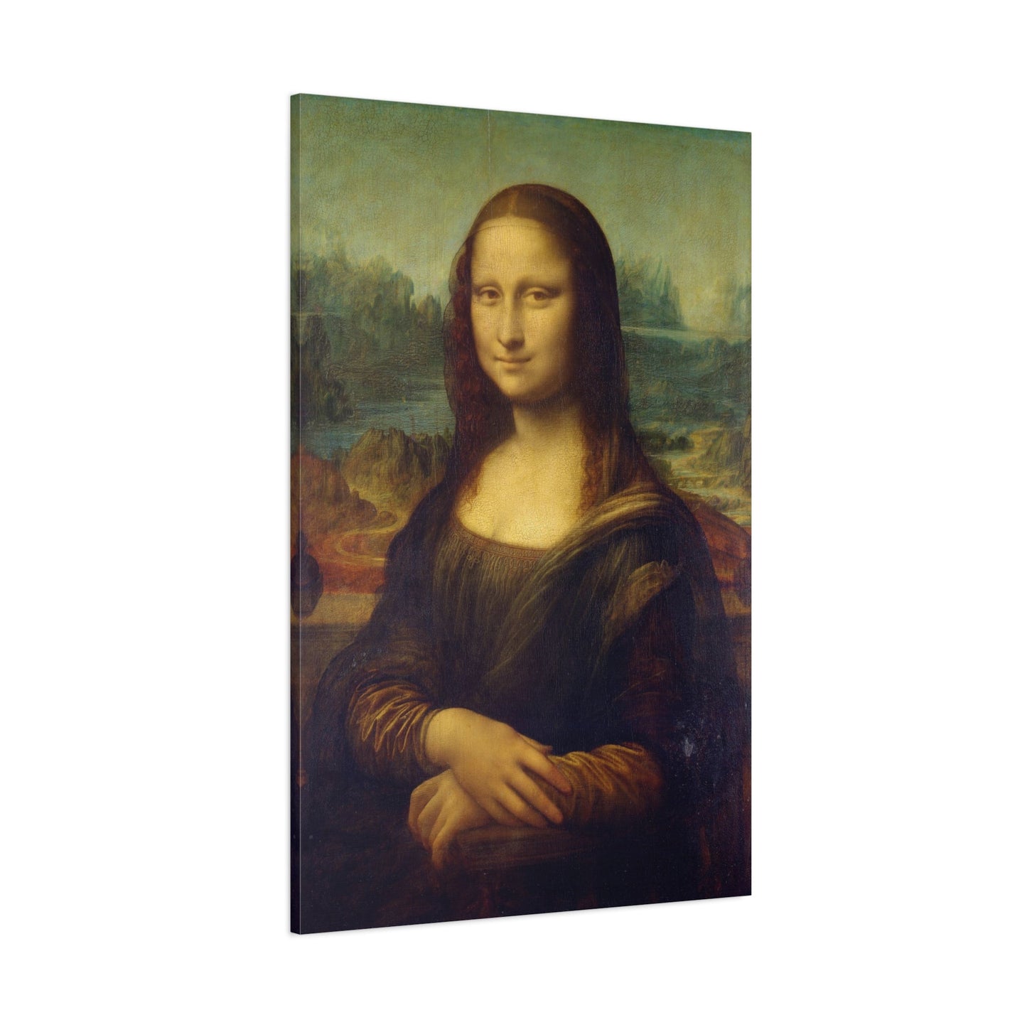 Mona Lisa Canvas Wall Art Print Reproduction - Famous Leonardo da Vinci Masterpiece