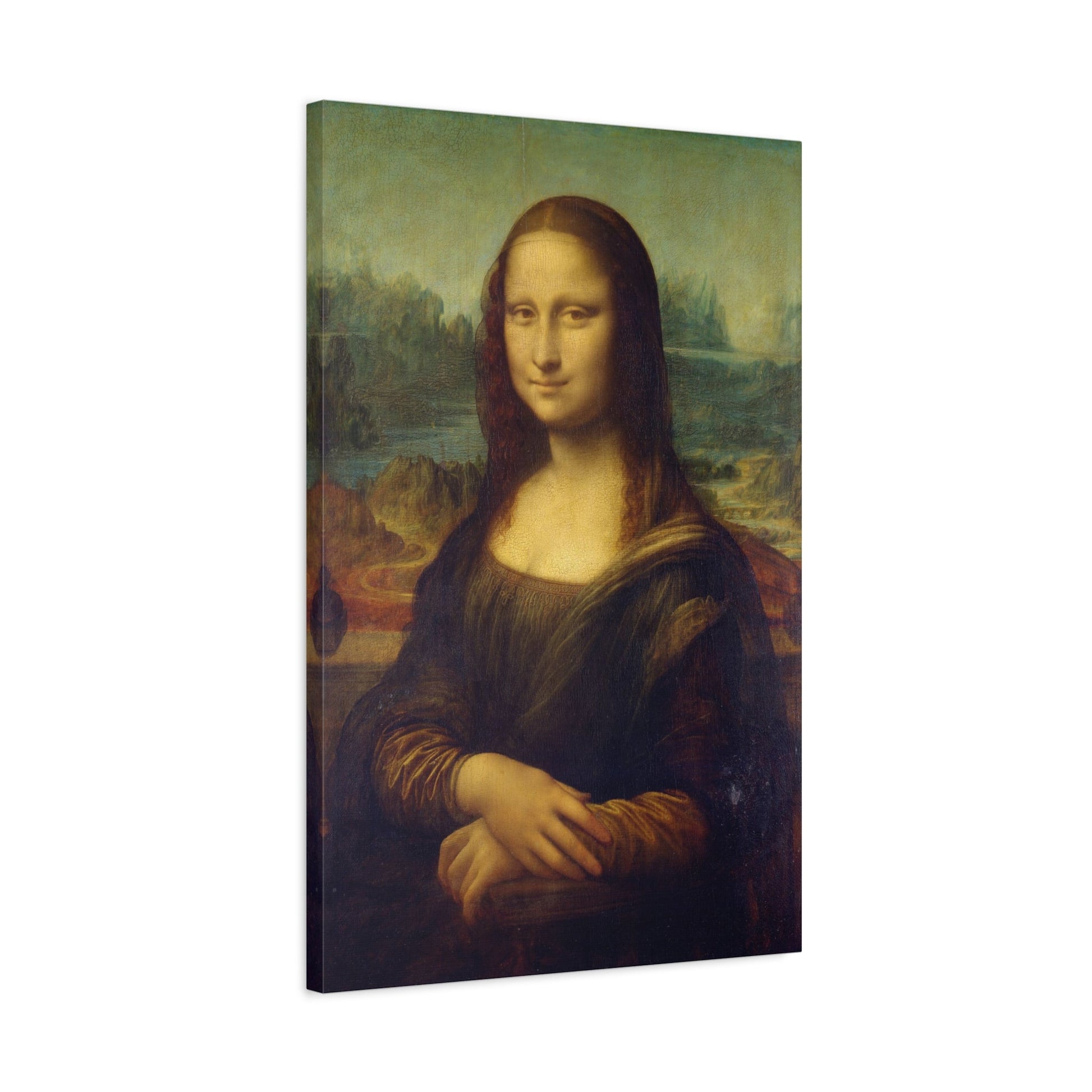 Mona Lisa Canvas Wall Art Print Reproduction - Famous Leonardo da Vinci Masterpiece