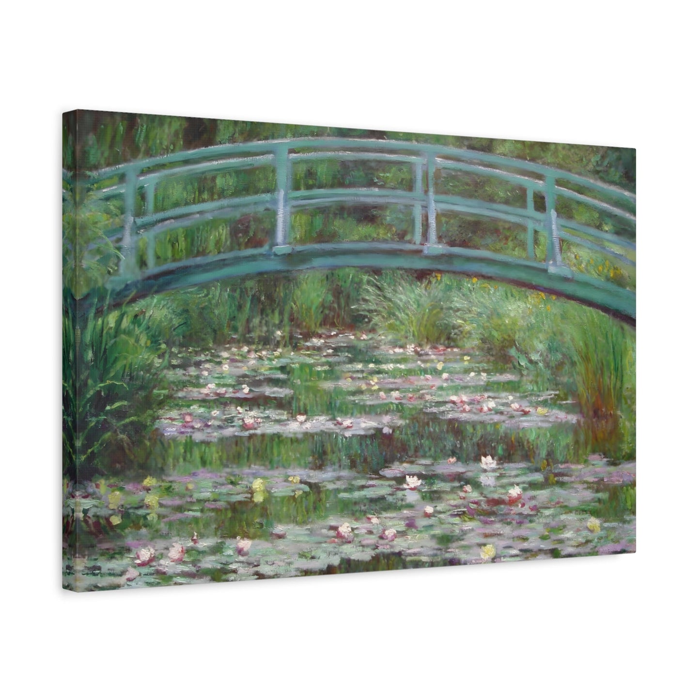 Monet Water Lilies Japanese Bridge - Canvas Print Wall Art