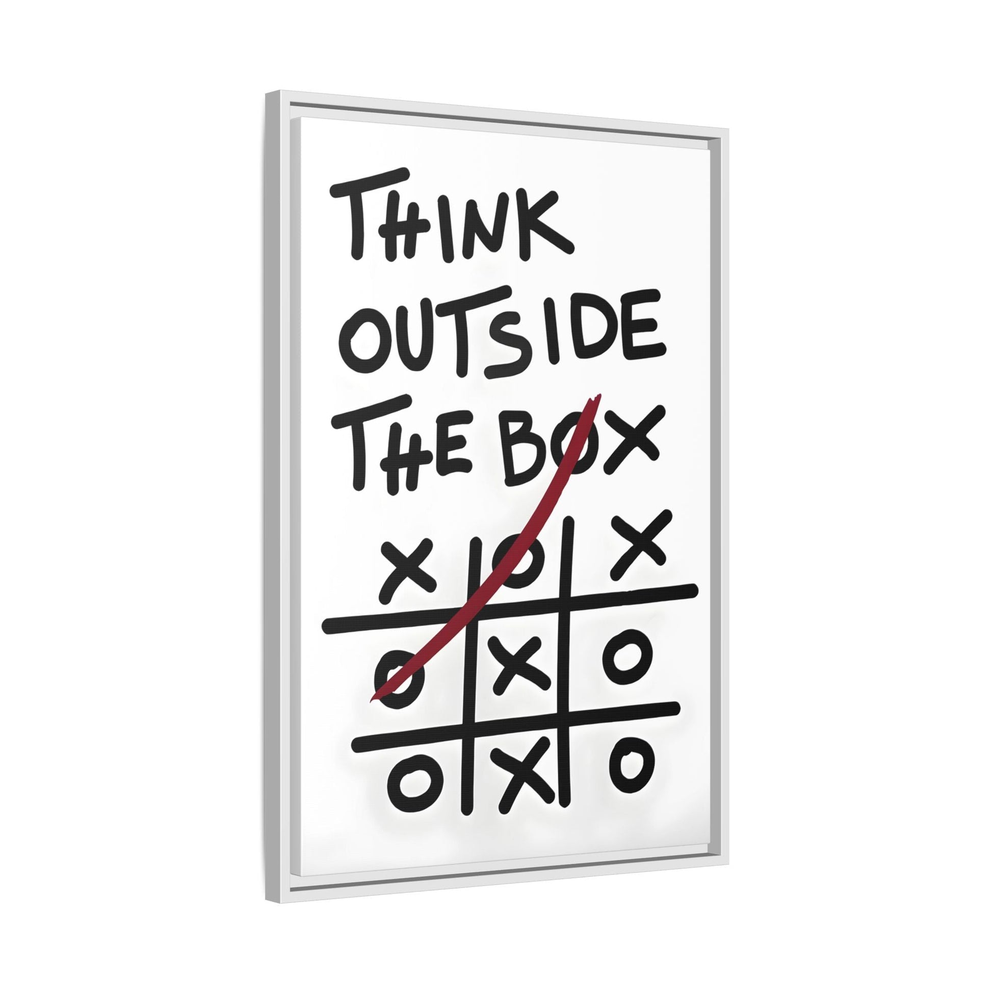 Motivational Quotes Framed Canvas Inspirational Wall Art Office Decor