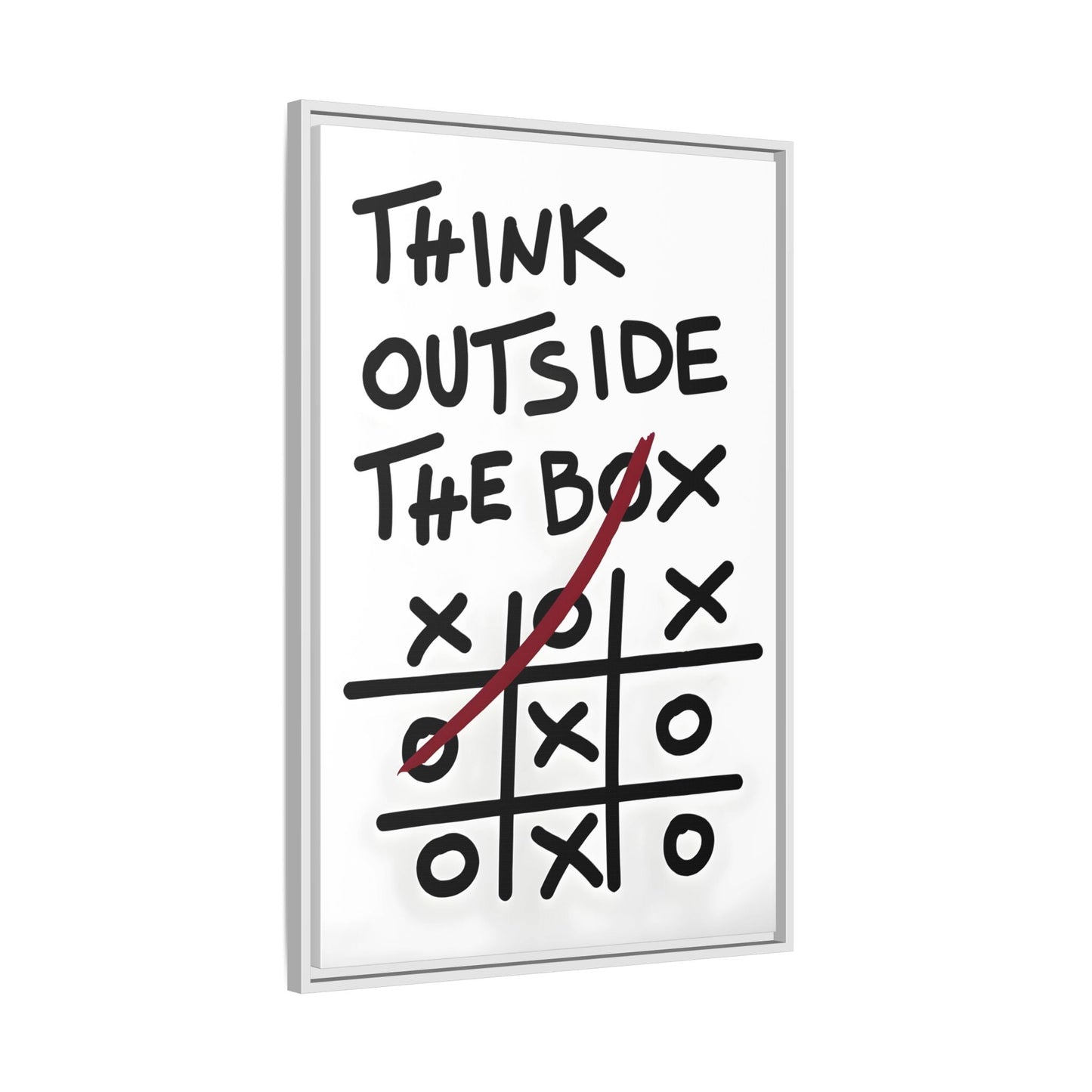 Motivational Quotes Framed Canvas Inspirational Wall Art Office Decor
