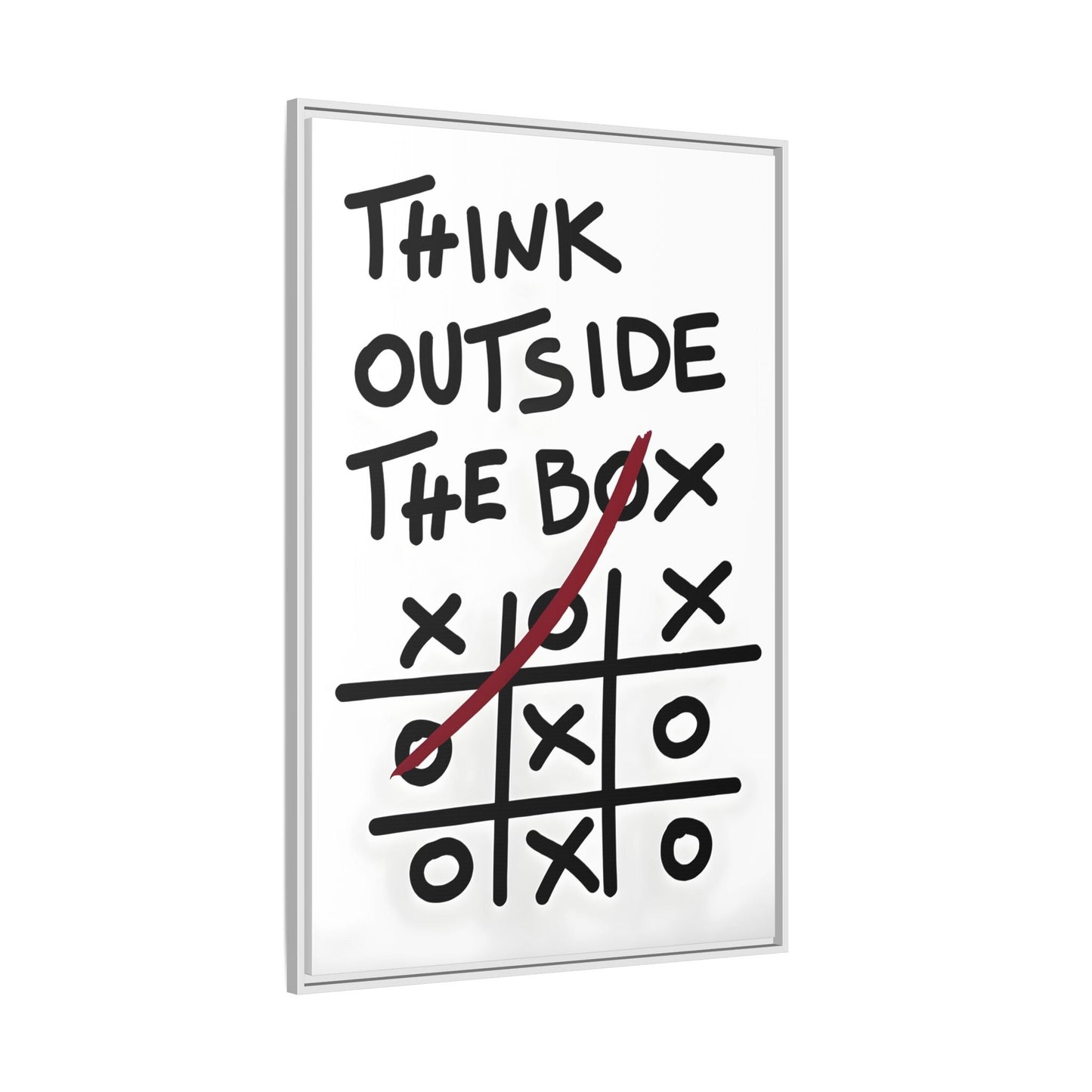 Motivational Quotes Framed Canvas Inspirational Wall Art Office Decor