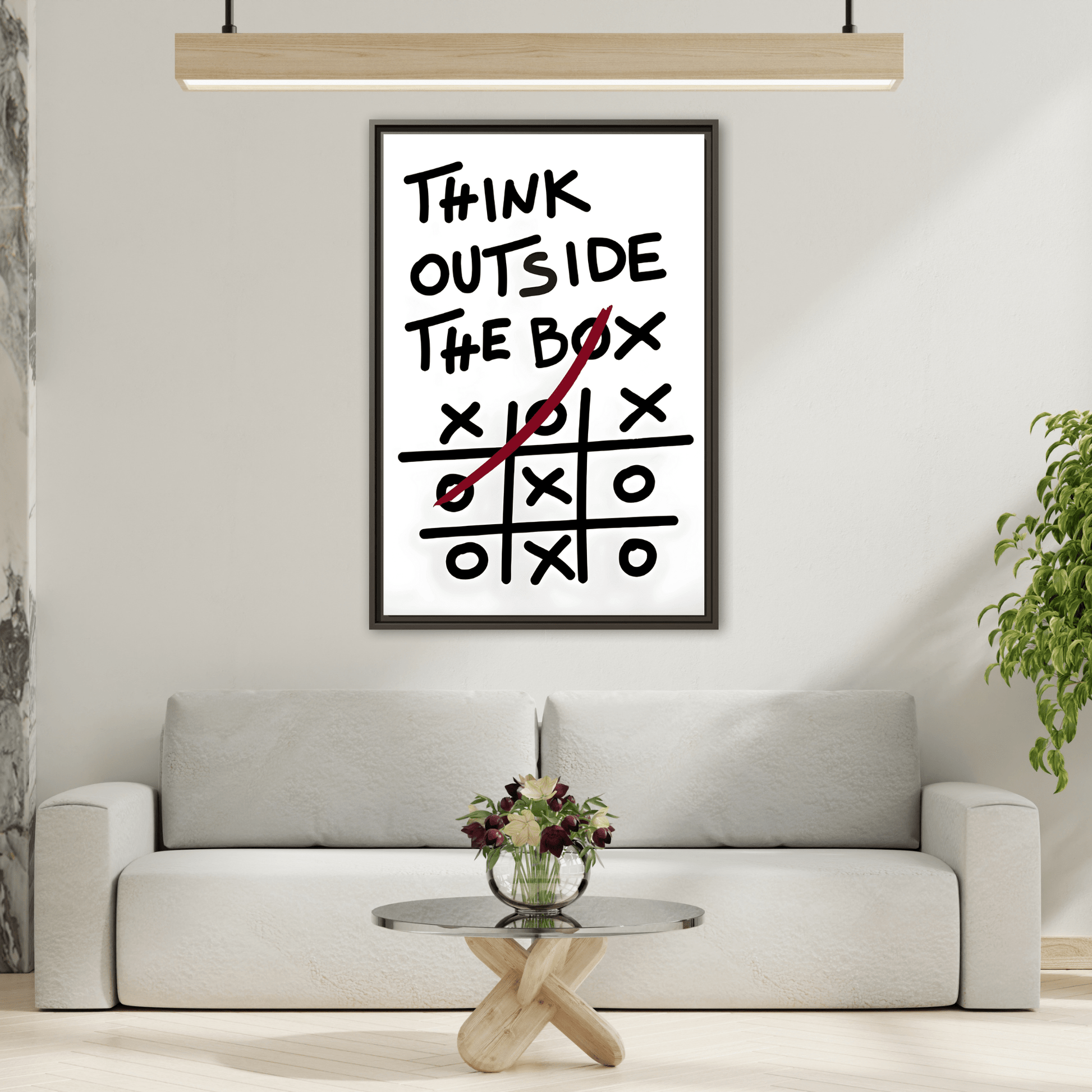 Motivational Quotes Framed Canvas Inspirational Wall Art Office Decor