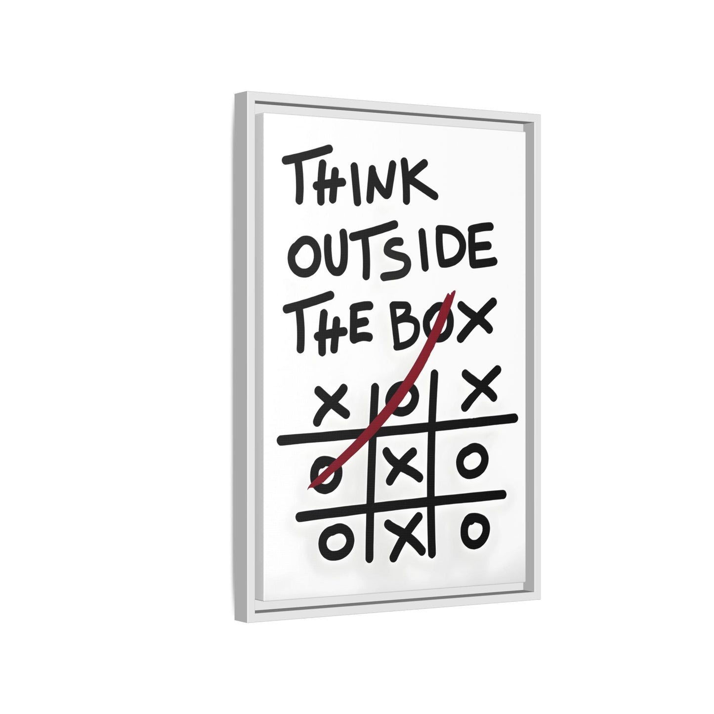 Motivational Quotes Framed Canvas Inspirational Wall Art Office Decor