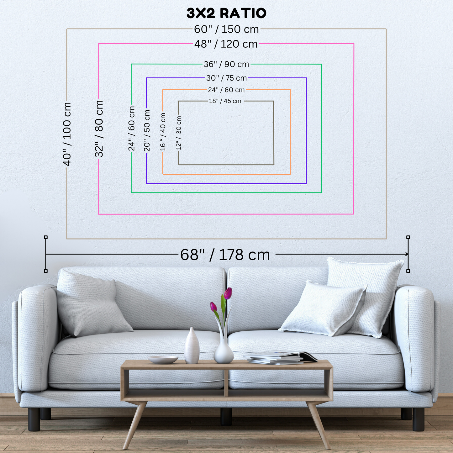 Mystical Moon Wall Art, Moonlit Forest Meadow Canvas Print