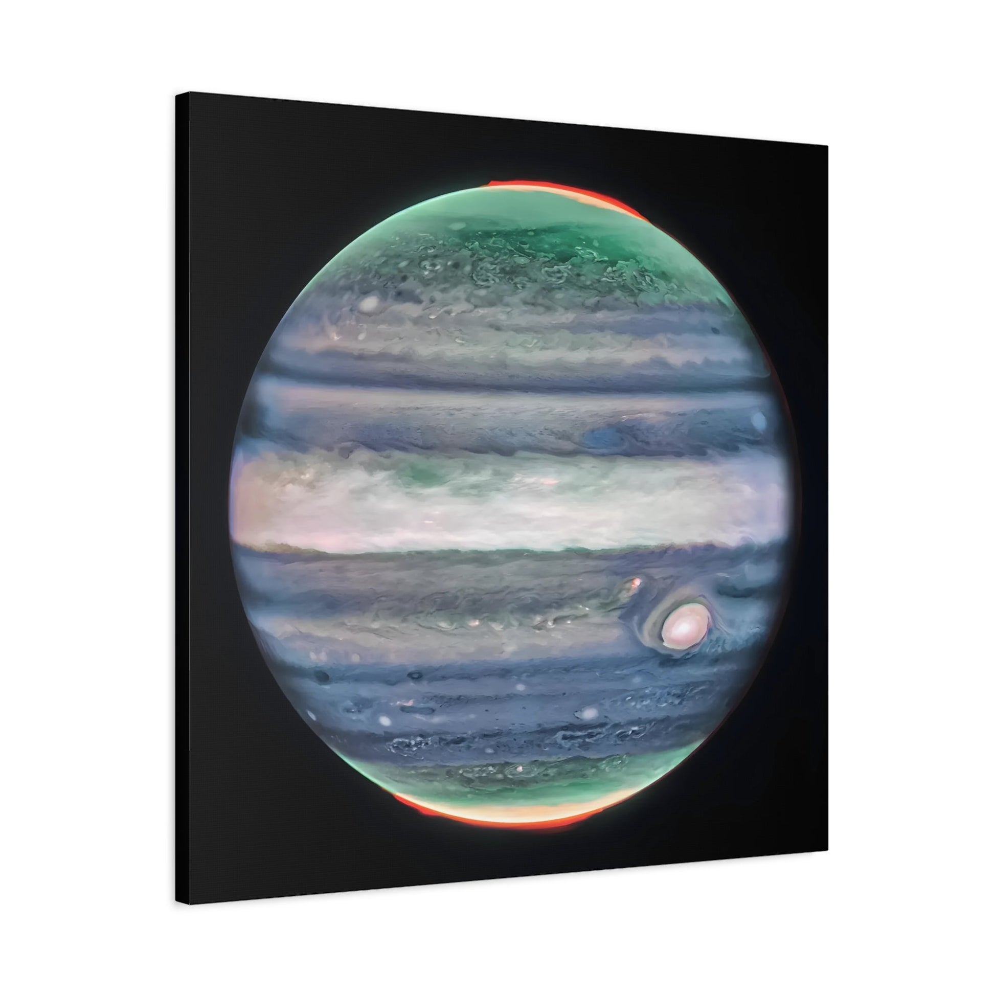 NASA Jupiter Canvas Wall Art - James Webb Space Telescope First Images Framed Print