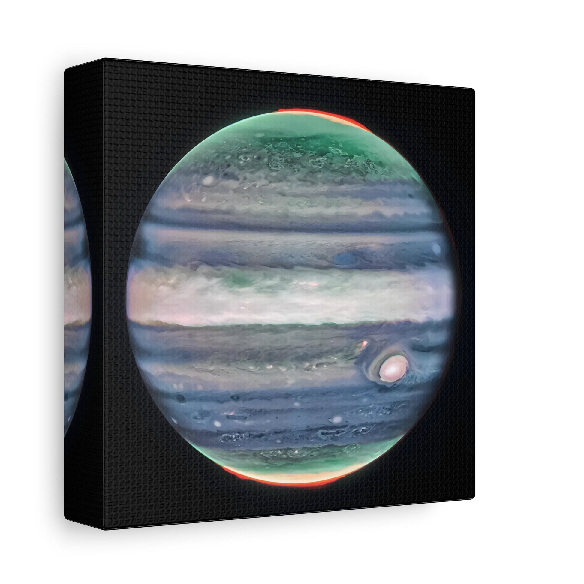 NASA Jupiter Canvas Wall Art - James Webb Space Telescope First Images Framed Print
