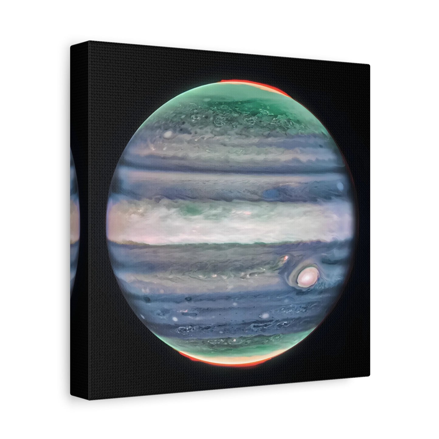 NASA Jupiter Canvas Wall Art - James Webb Space Telescope First Images Framed Print