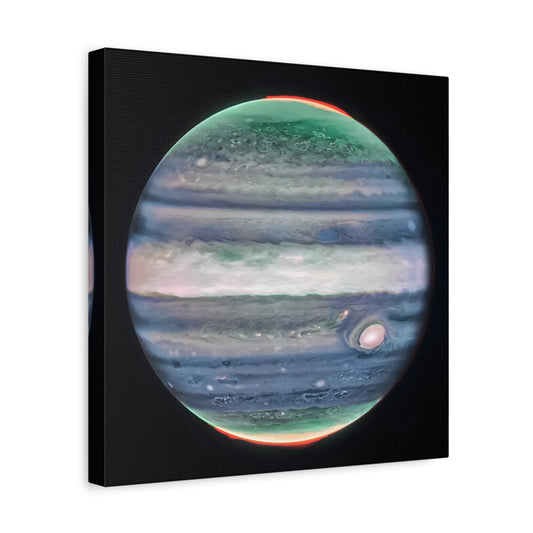 NASA Jupiter Canvas Wall Art - James Webb Space Telescope First Images Framed Print