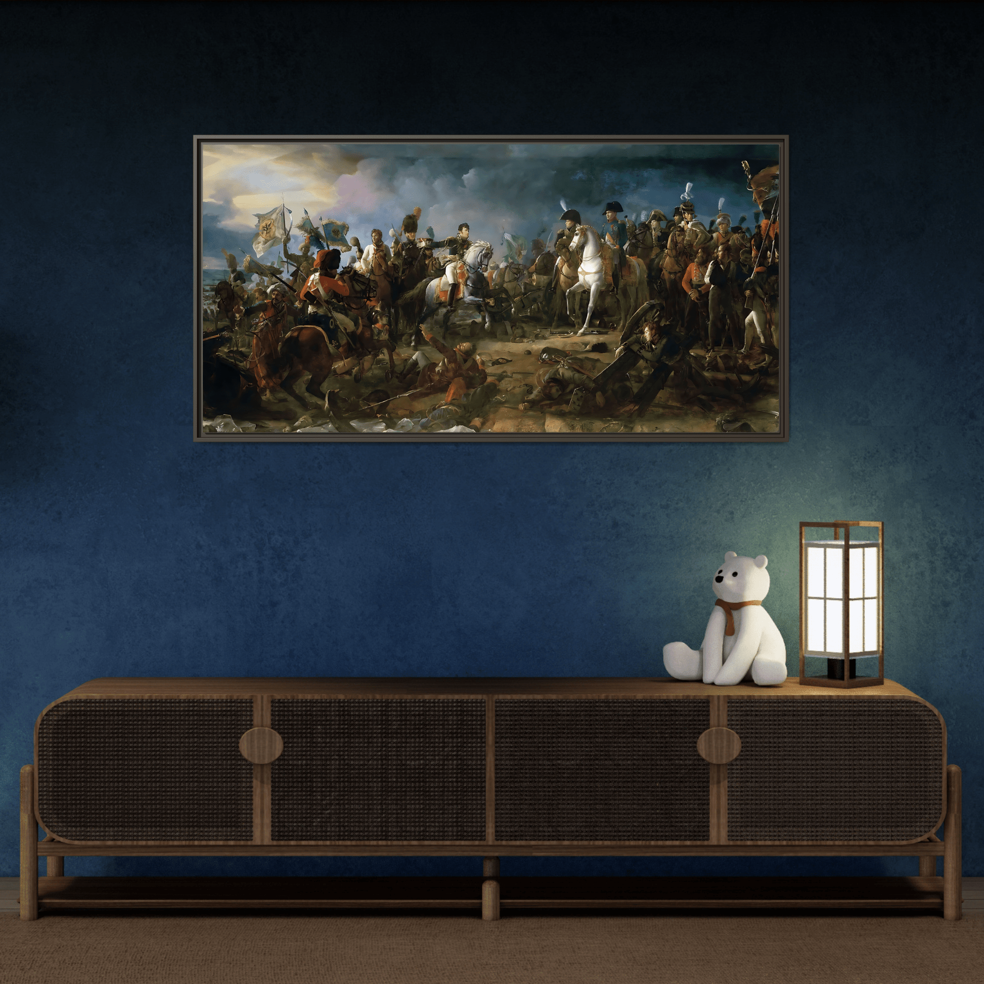 Napoleon Battle Canvas Print - Large French Historical Classic Wall Art