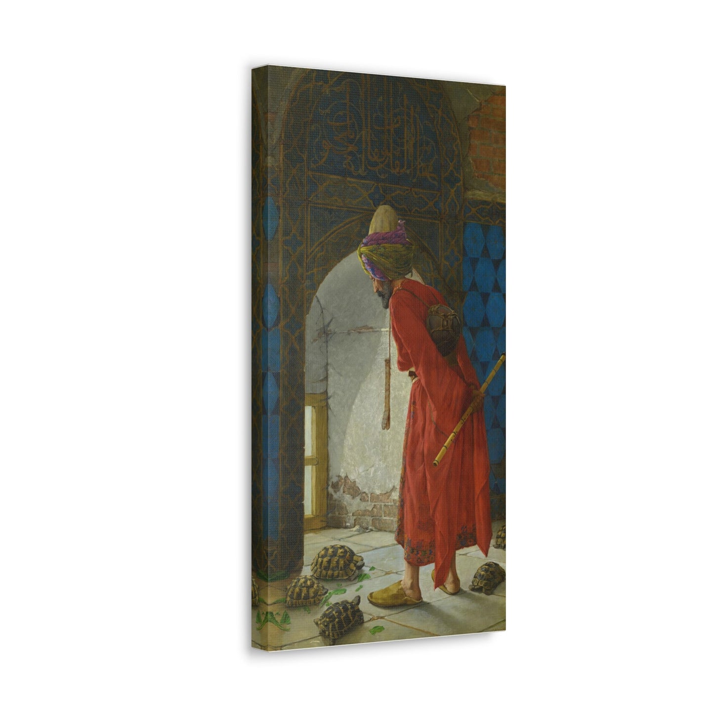 Osman Hamdi Bey Tortoise Trainer Canvas Print - Historical Turkish Wall Art