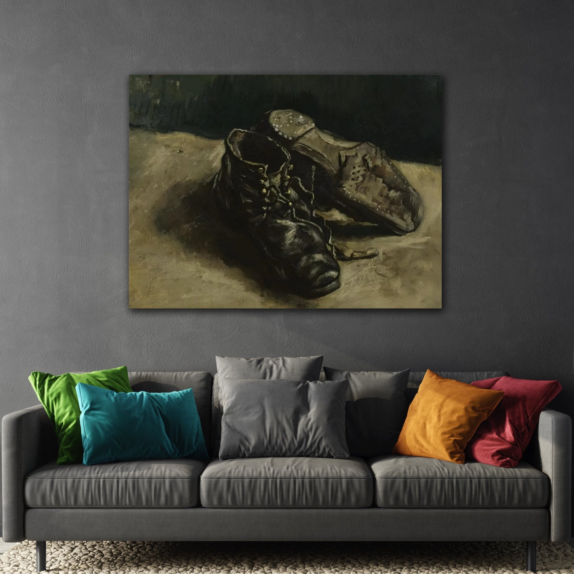 Pair of Shoes - Famous Van Gogh Canvas Wall Art Print