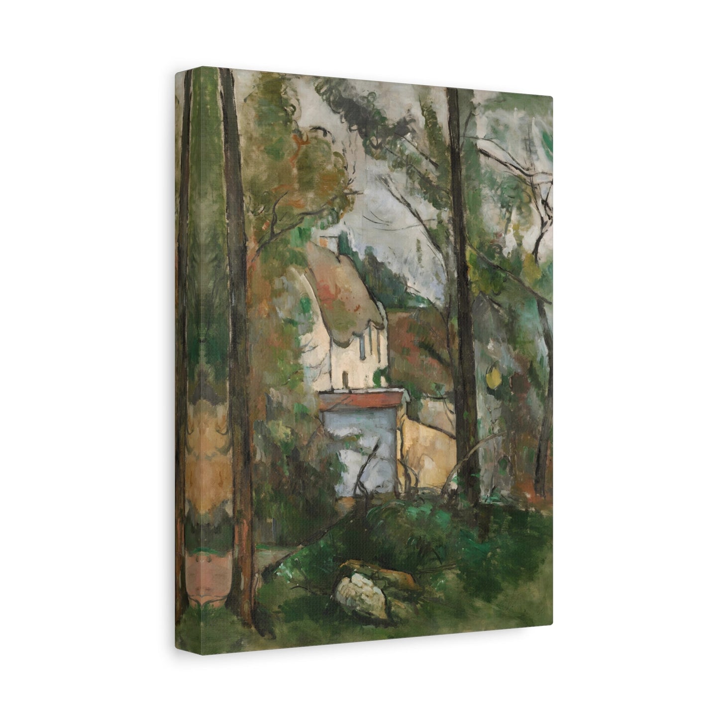 Paul Cezanne House in the Trees - Canvas Wall Art Print Reproduction