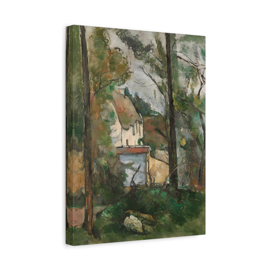 Paul Cezanne House in the Trees - Canvas Wall Art Print Reproduction