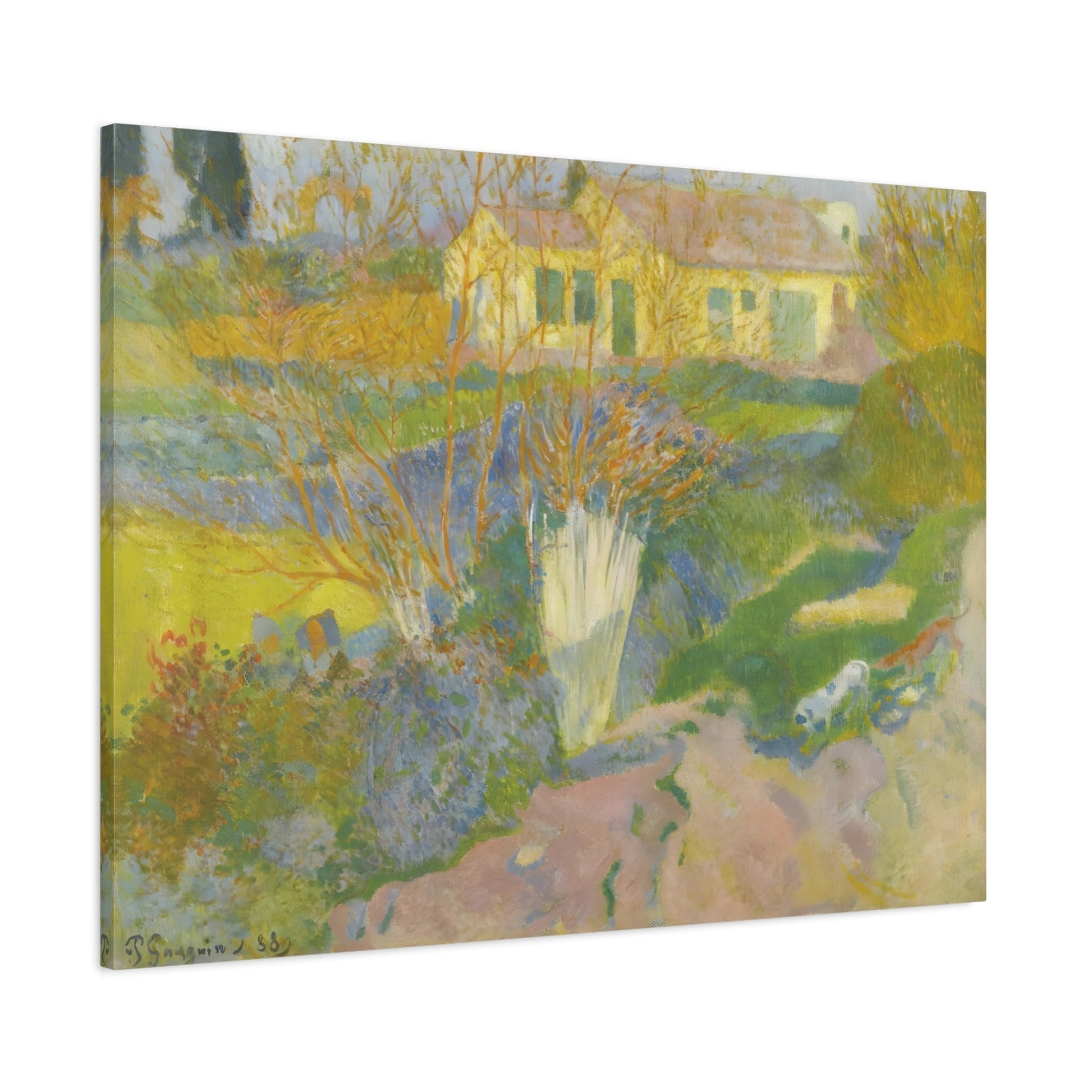 Paul Gauguin Les Mas Surroundings of Arles - Canvas Wall Art Print