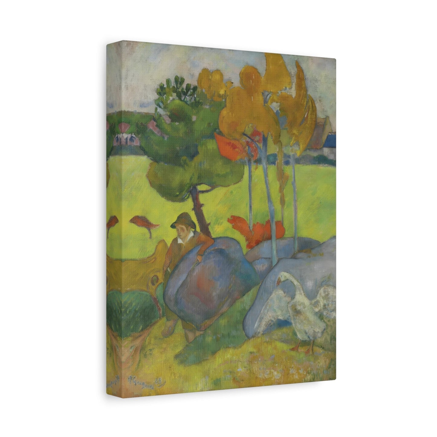 Paul Gauguin Petit Breton Goose - Canvas Wall Art Print Reproduction