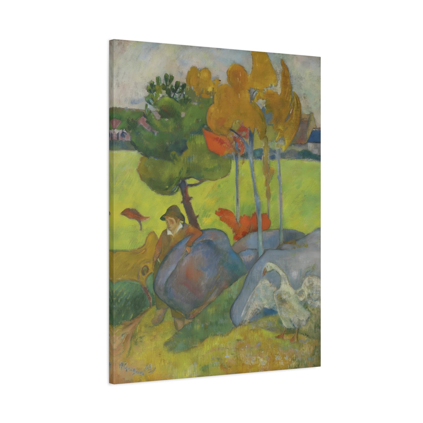 Paul Gauguin Petit Breton Goose - Canvas Wall Art Print Reproduction