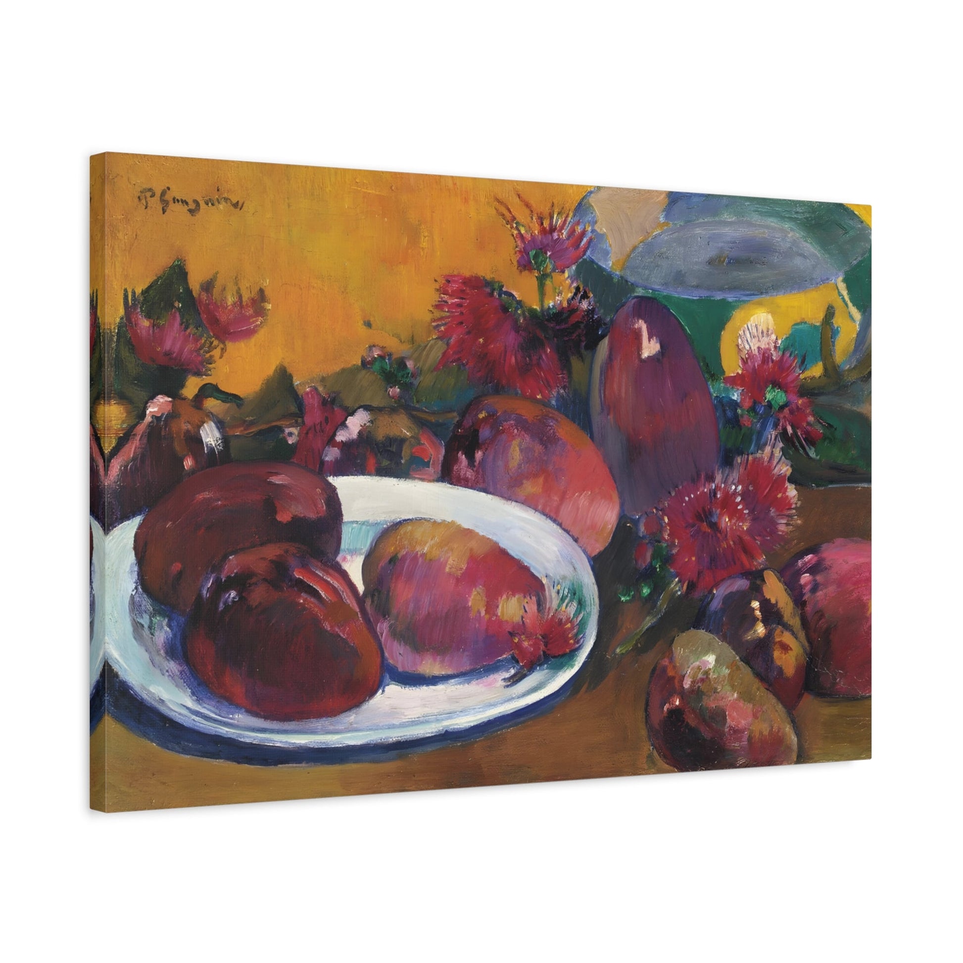 Paul Gauguin Still Life Mangoes - Canvas Wall Art Print Reproduction