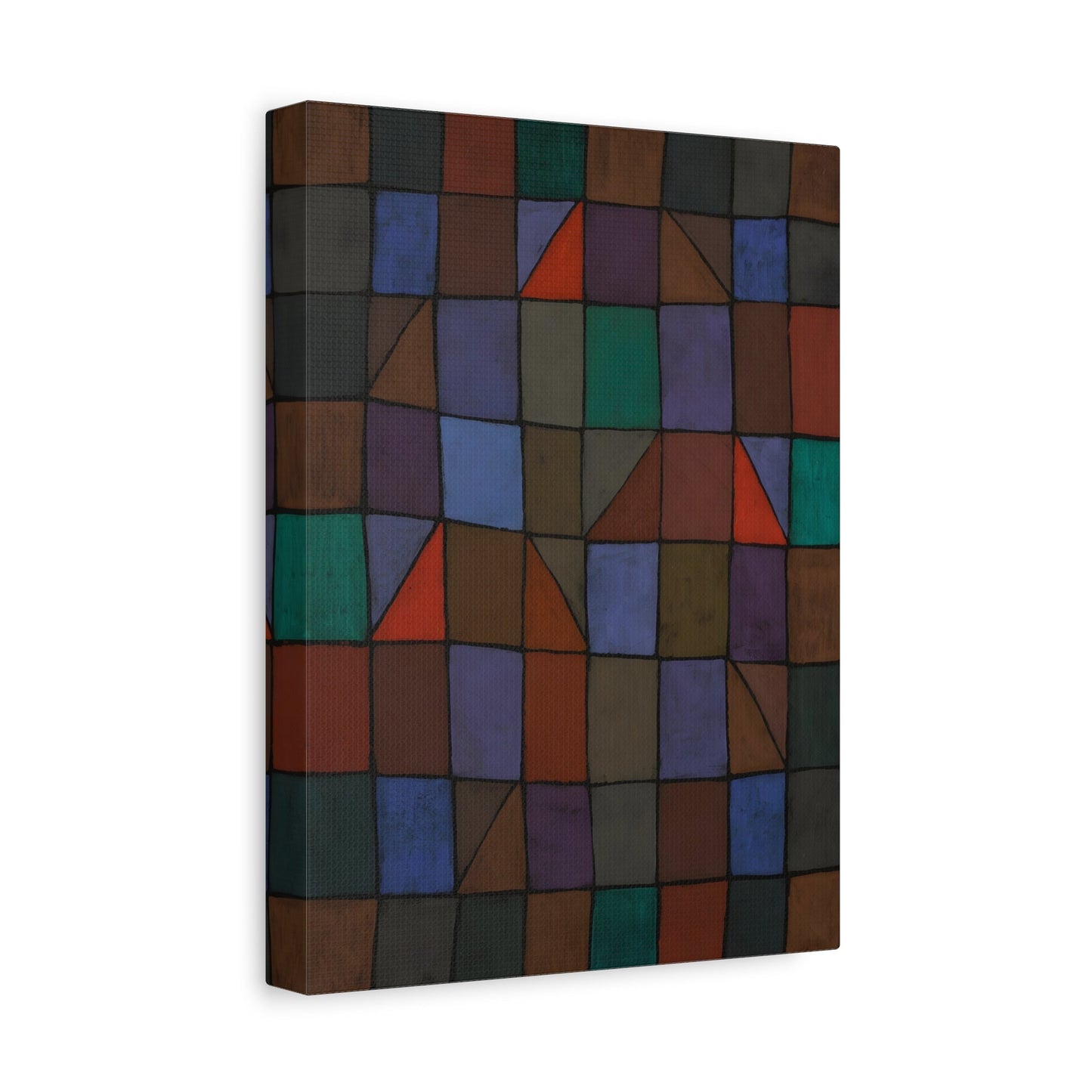 Paul Klee Evening Geometric Artwork - Abstract Canvas Wall Art Print