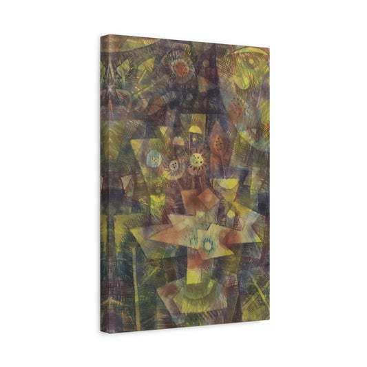 Paul Klee Still life Autumn Flowers - Abstract Canvas Wall Art Print