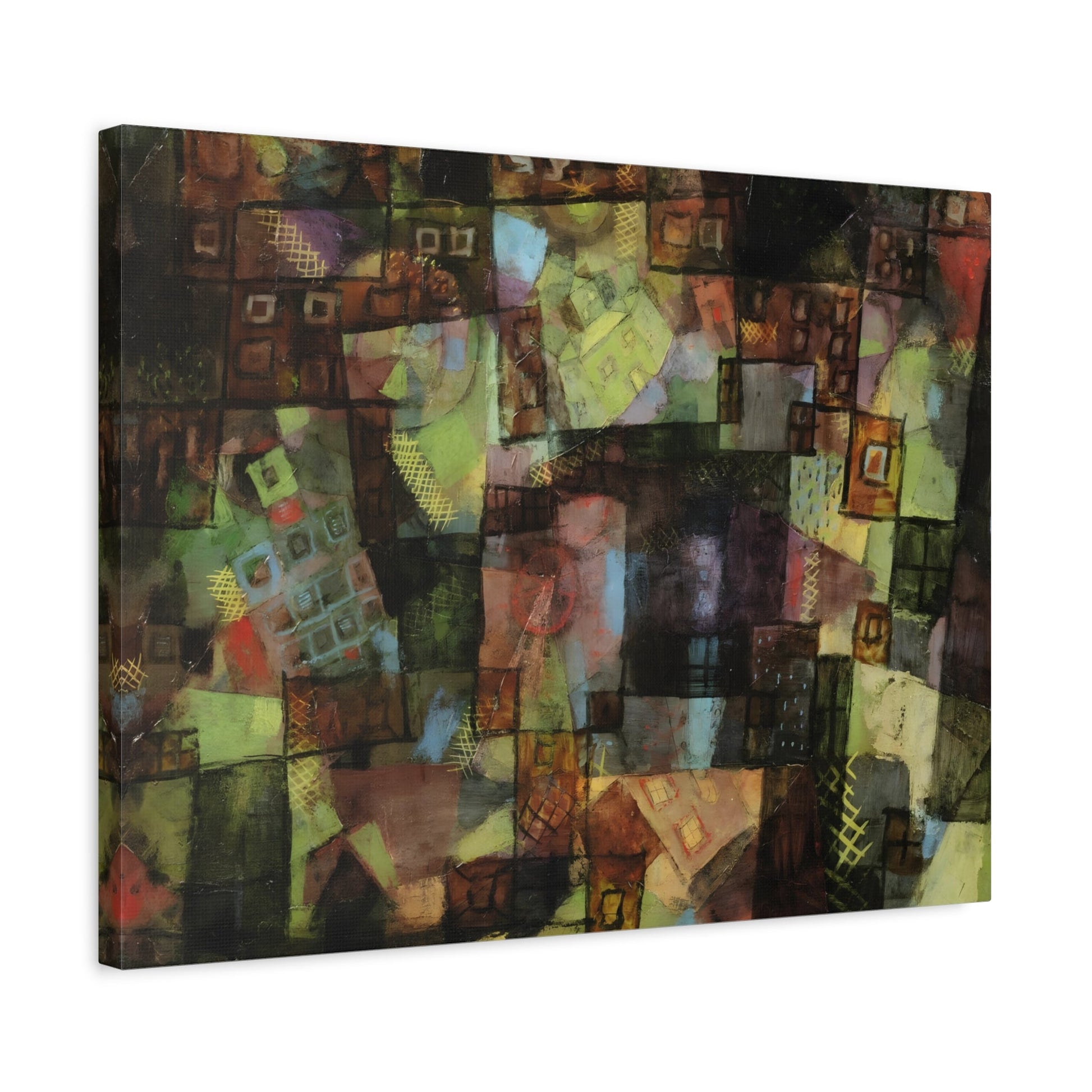 Paul Klee Villas Sinking and Shacks Rising - Canvas Wall Art Print