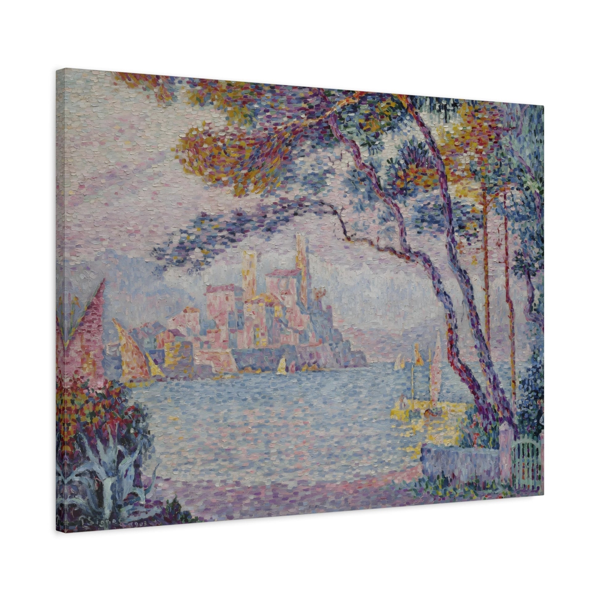 Paul Signac Antibes Evening - Canvas Wall Art Print Reproduction