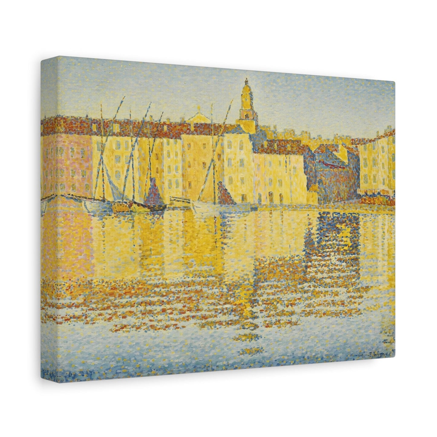 Paul Signac Maisons du Port Saint Tropez - Canvas Wall Art Reproduction