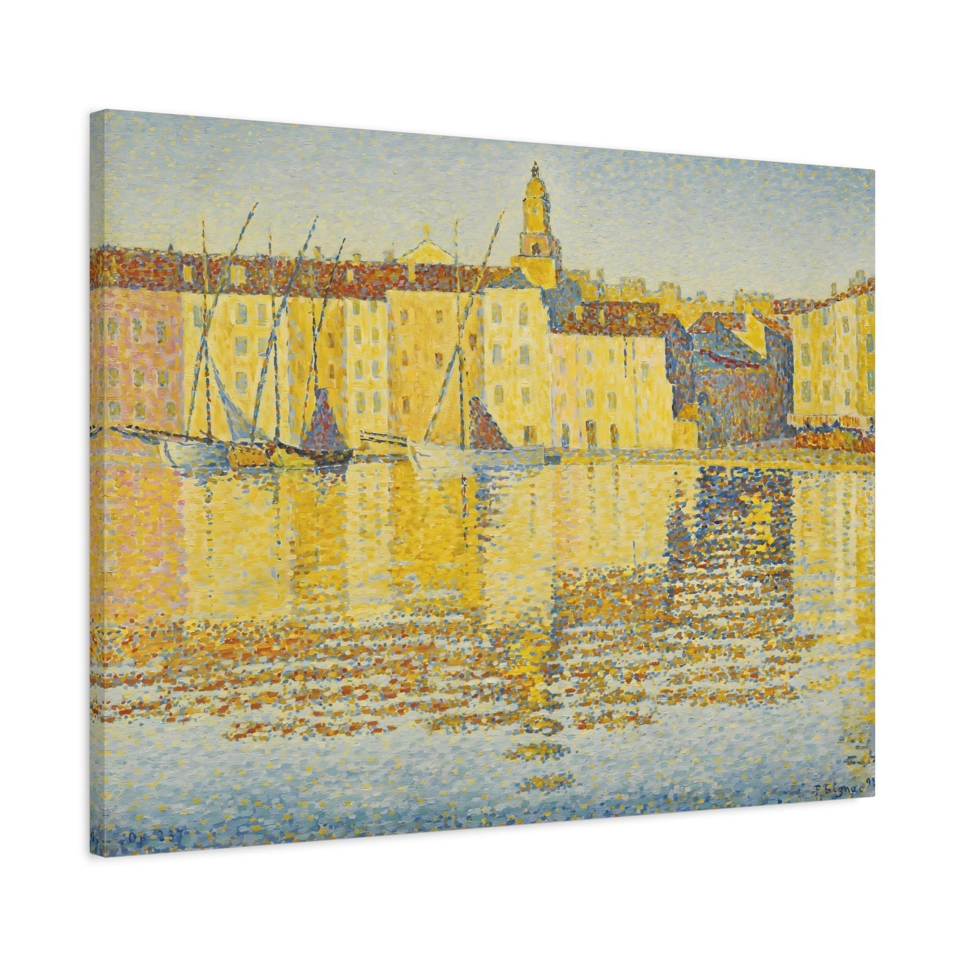 Paul Signac Maisons du Port Saint Tropez - Canvas Wall Art Reproduction