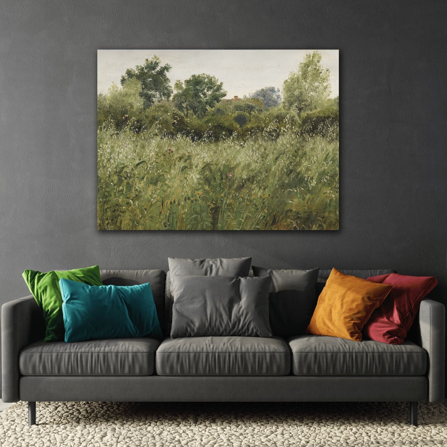 Peter Christian Skovgaard Field of Oats - Canvas Wall Art Reproduction