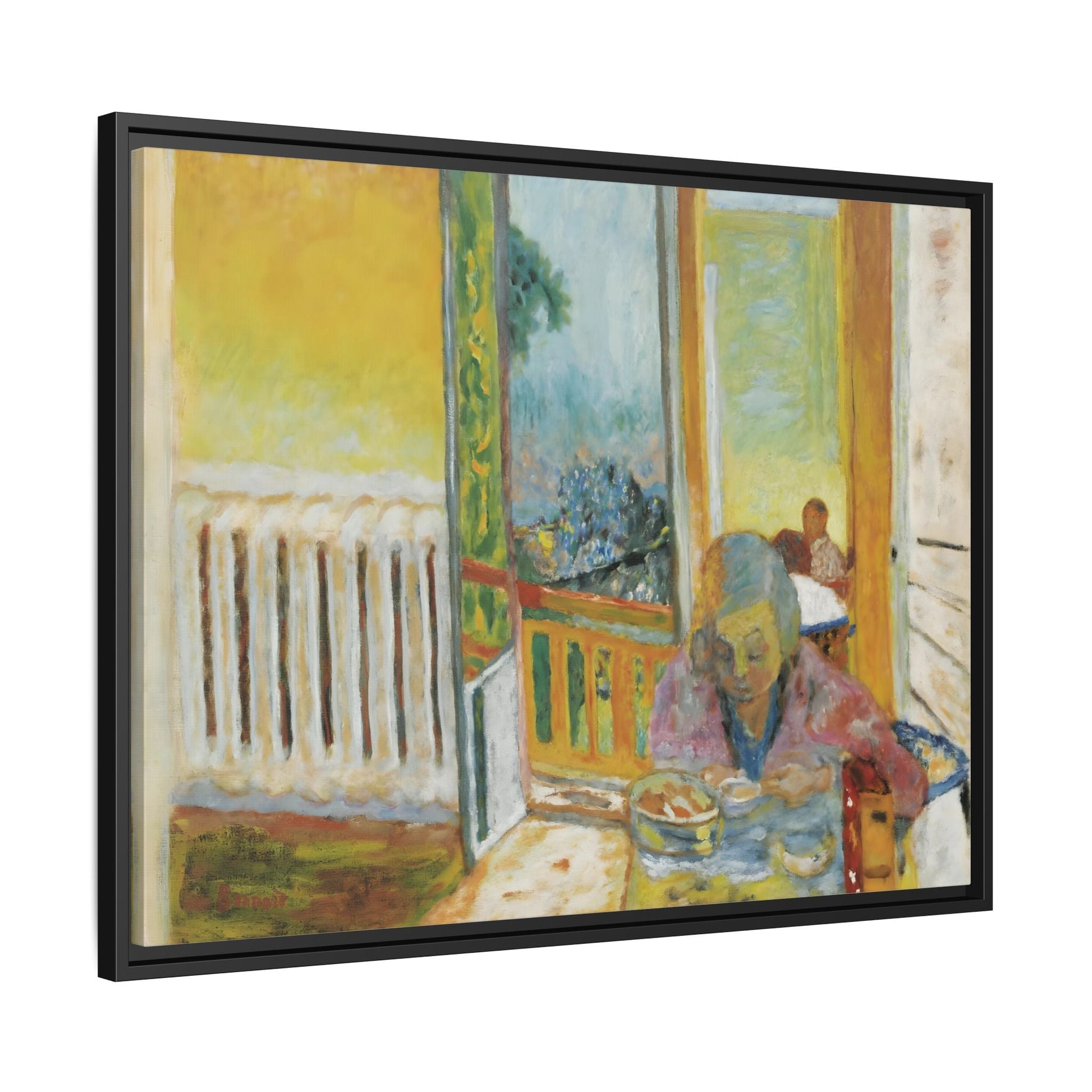 Pierre Bonnard Breakfast Radiator Canvas Print - Framed Vintage Wall Art