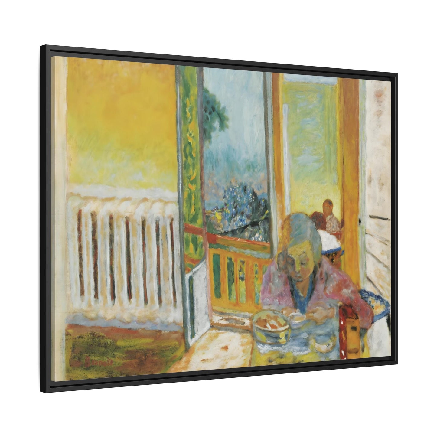 Pierre Bonnard Breakfast Radiator Canvas Print - Framed Vintage Wall Art