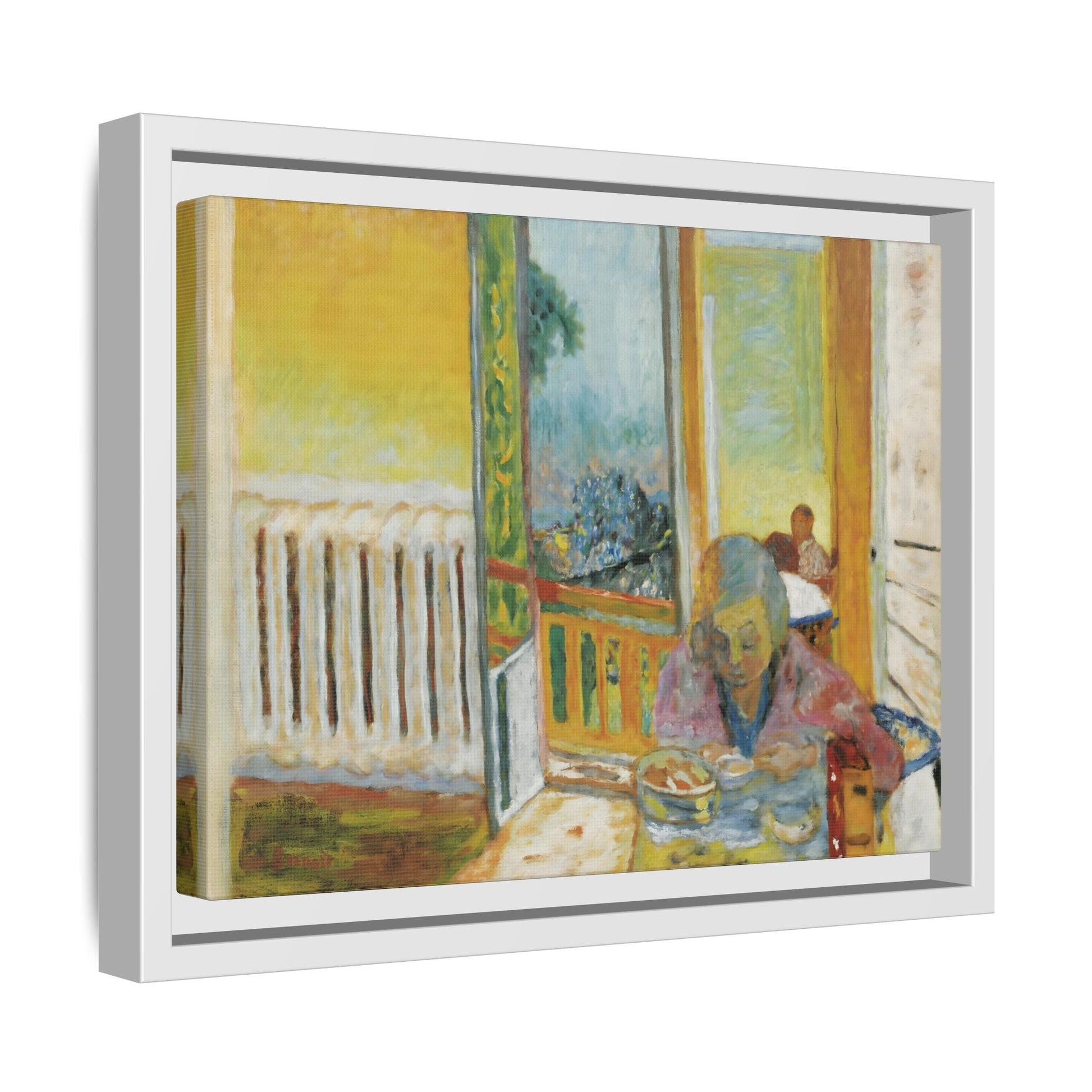 Pierre Bonnard Breakfast Radiator Canvas Print - Framed Vintage Wall Art