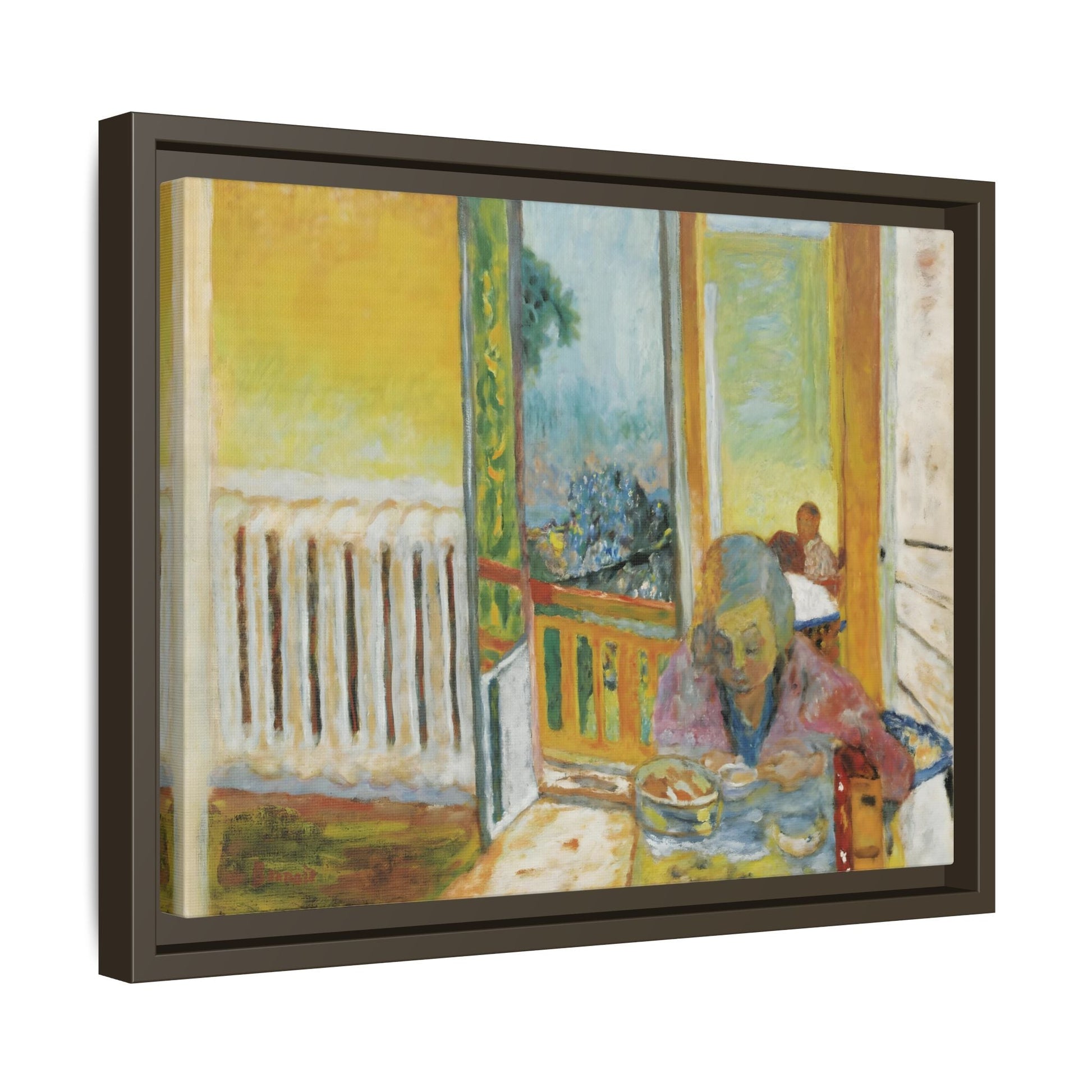 Pierre Bonnard Breakfast Radiator Canvas Print - Framed Vintage Wall Art