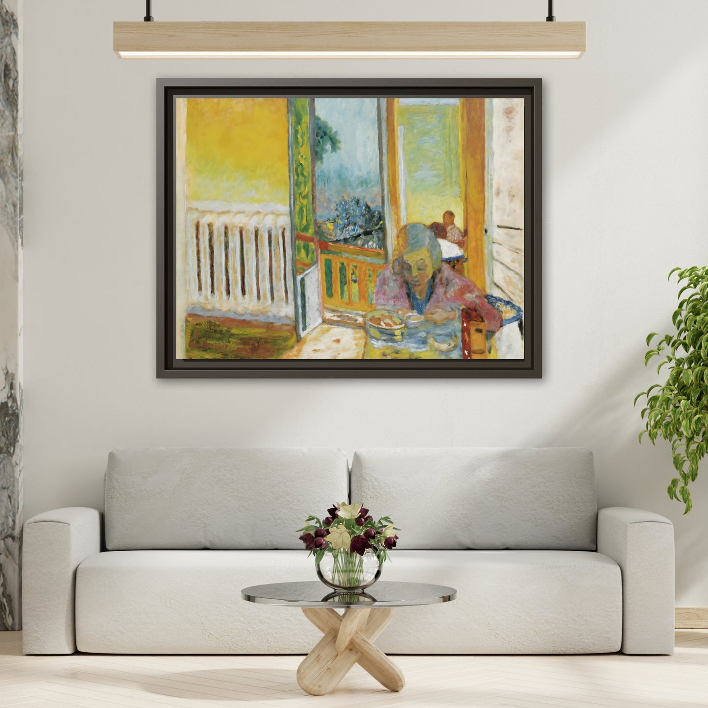 Pierre Bonnard Breakfast Radiator Canvas Print - Framed Vintage Wall Art